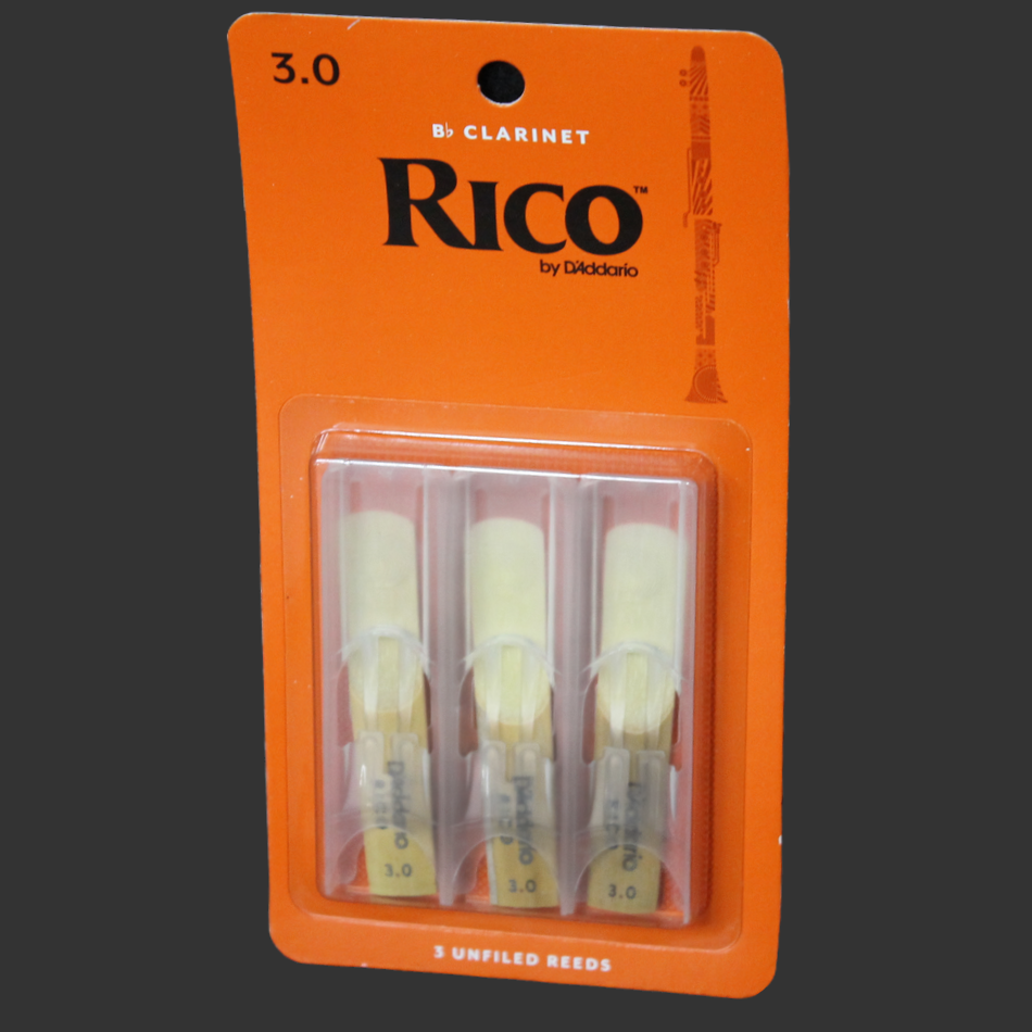 Rico 3.0 Bb Clarinet Reeds (3 Pack)