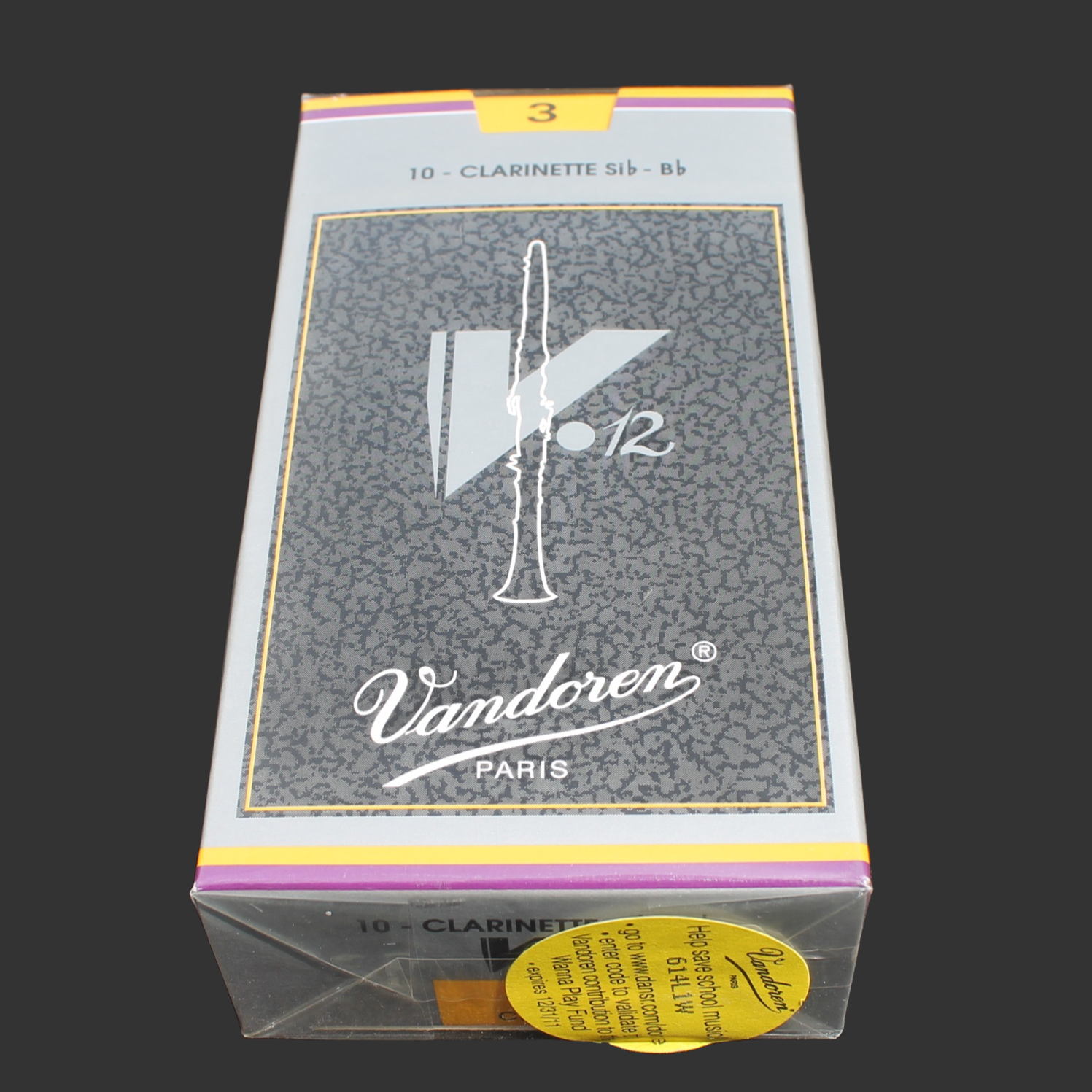Vandoren V12 Bb Clarinet Reeds – Strength 3.0 (Box of 10)