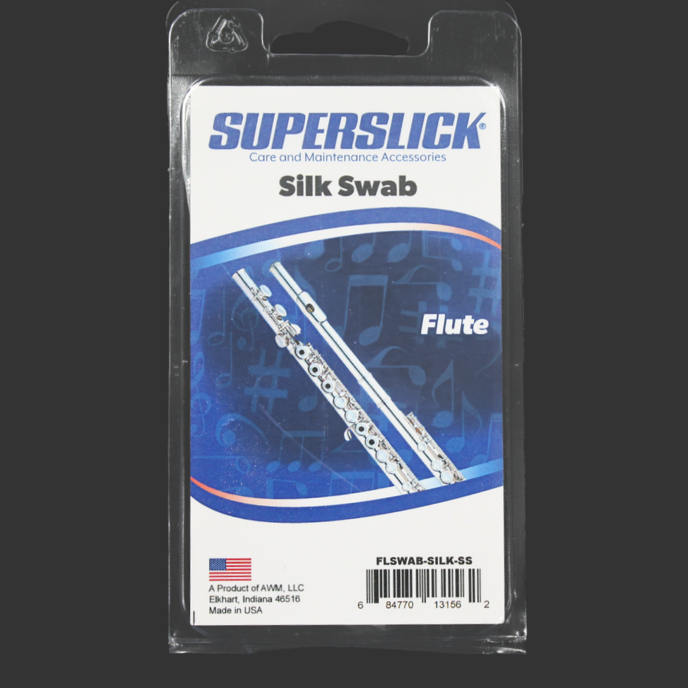 Superslick Silk Flute Swab - Blue
