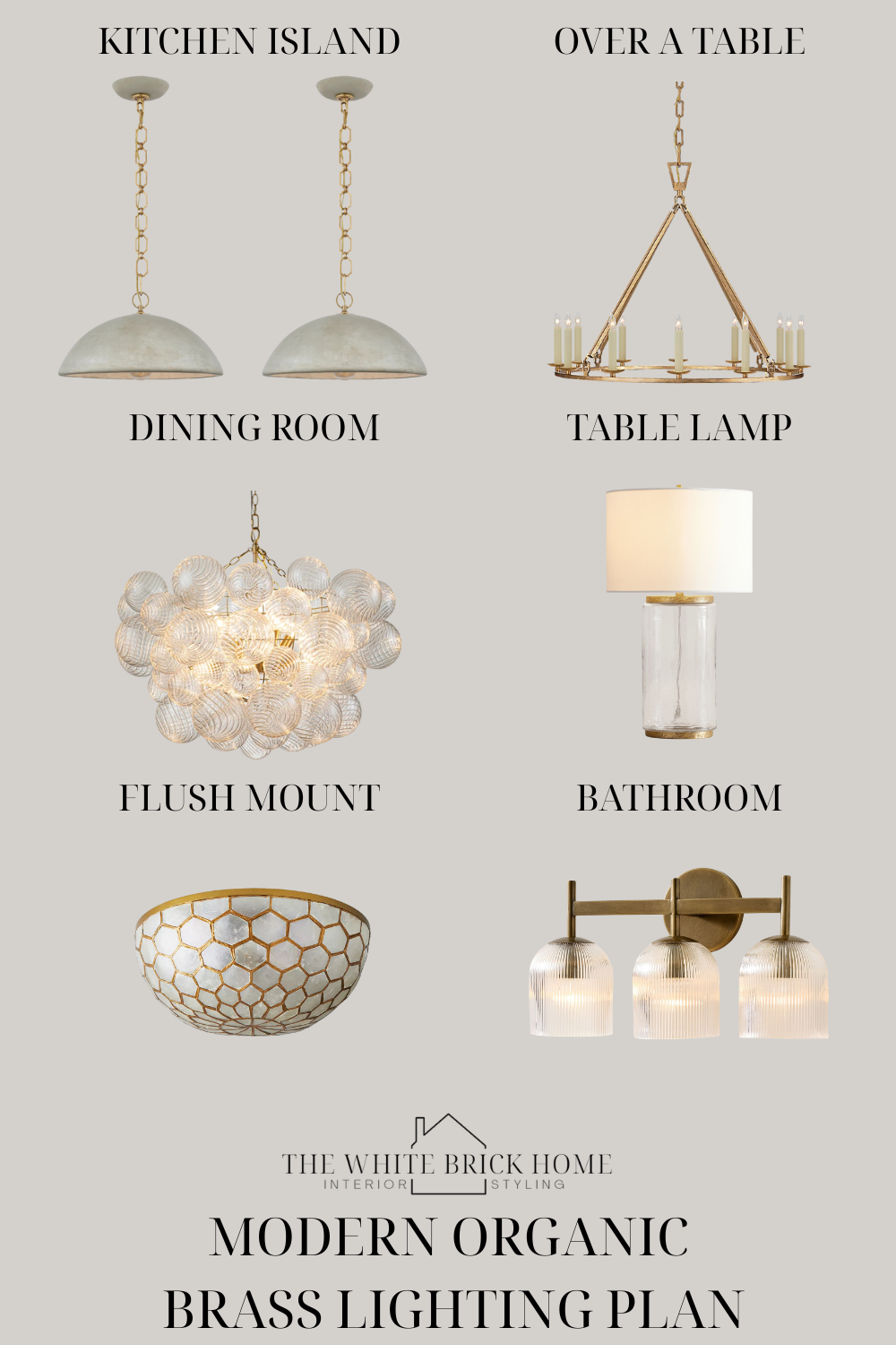 Brass Modern Organic