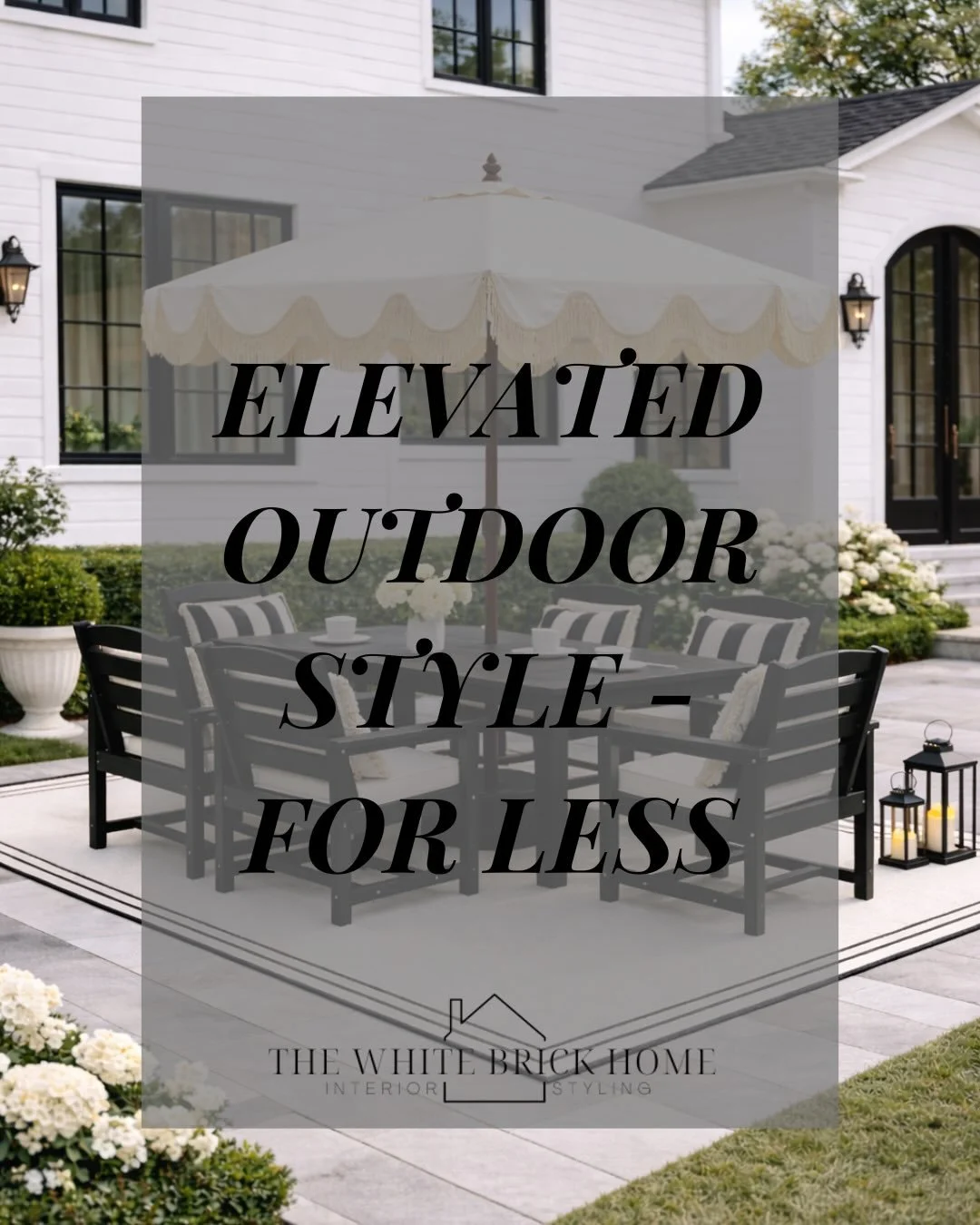 Let&rsquo;s get your outdoor space ready for spring + summer 🤍

I pulled together some of my favorite affordable finds that still feel elevated + timeless &mdash; because you don&rsquo;t need to overspend to get that designer look ✨

From patio dini