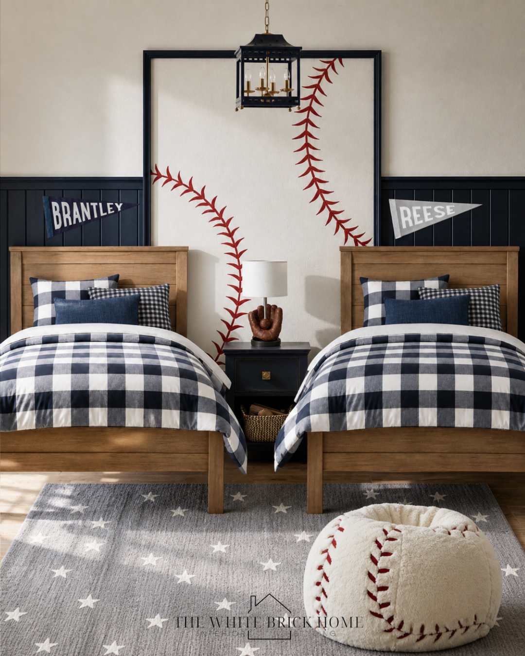 Americana Baseball Bedroom Ideas for Boys: Cozy Sports Decor