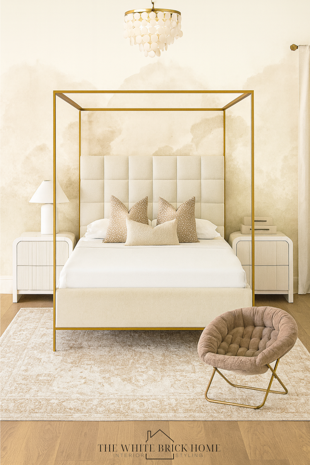 Brass Canopy Bed