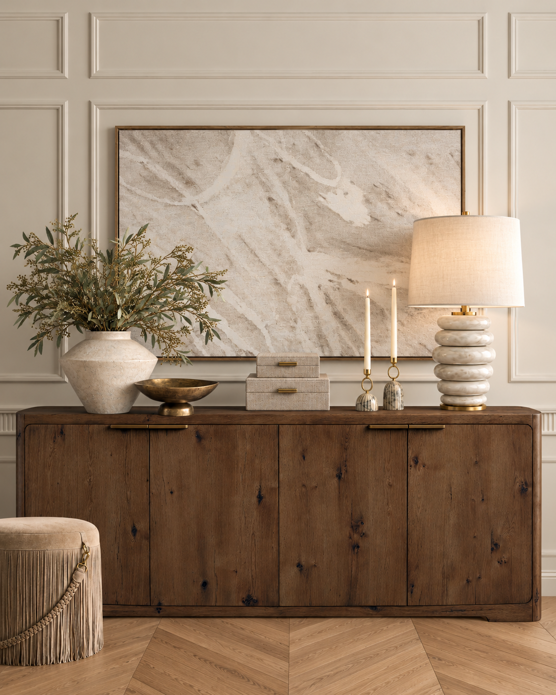 Warm and Natural Sideboard 
