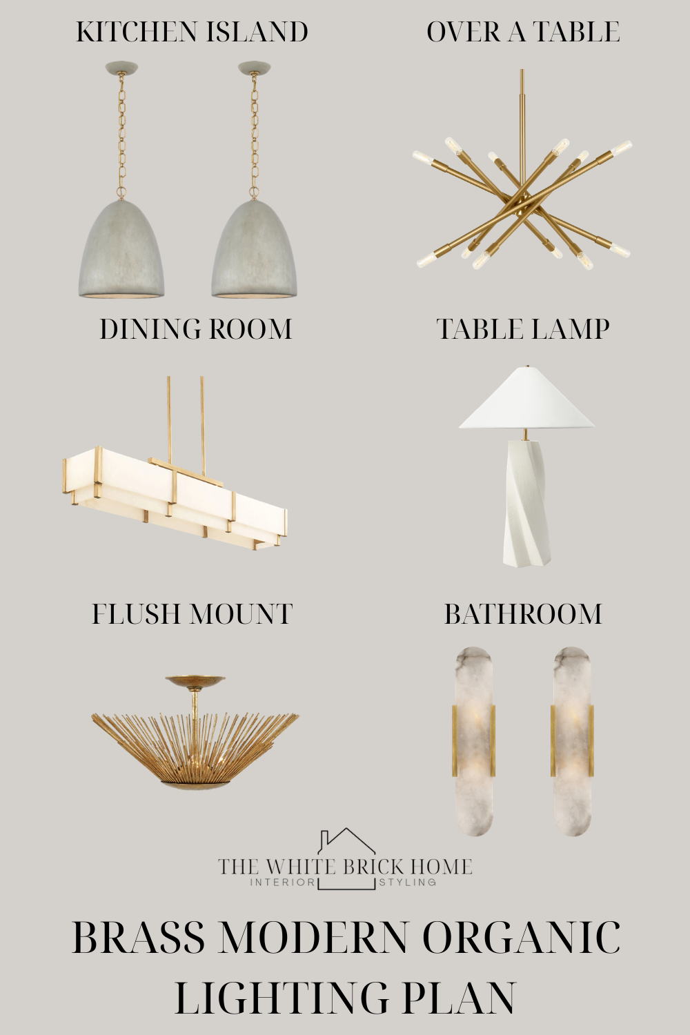 Modern Organic Brass 