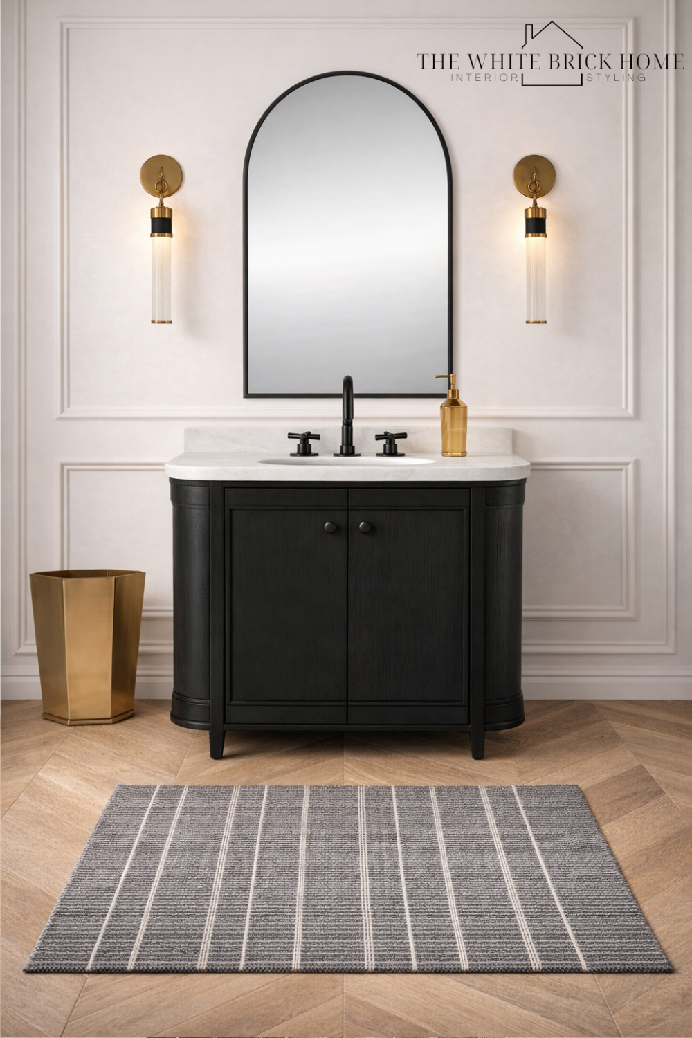 Elevated Black and Brass 