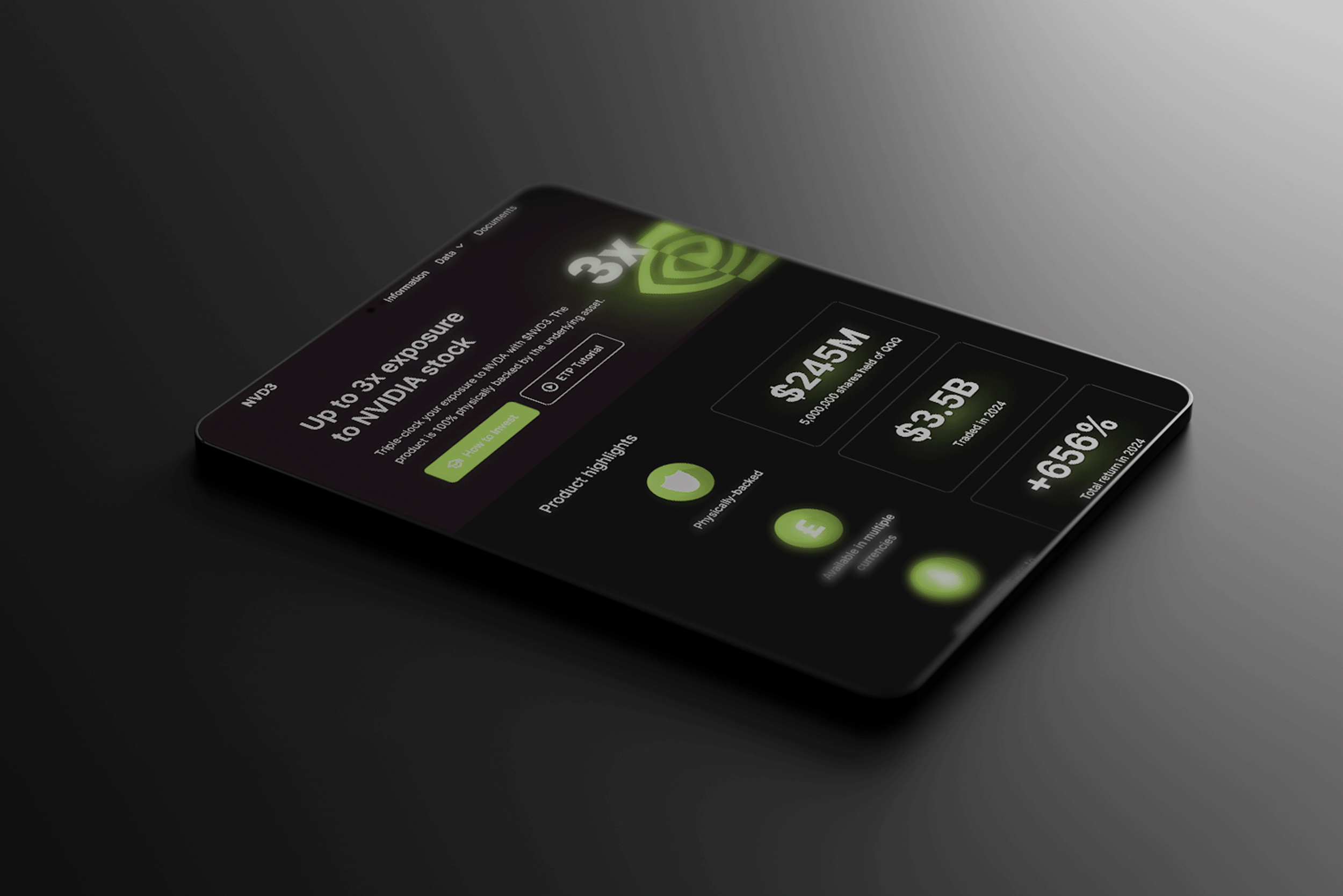 NVIDIA producy page