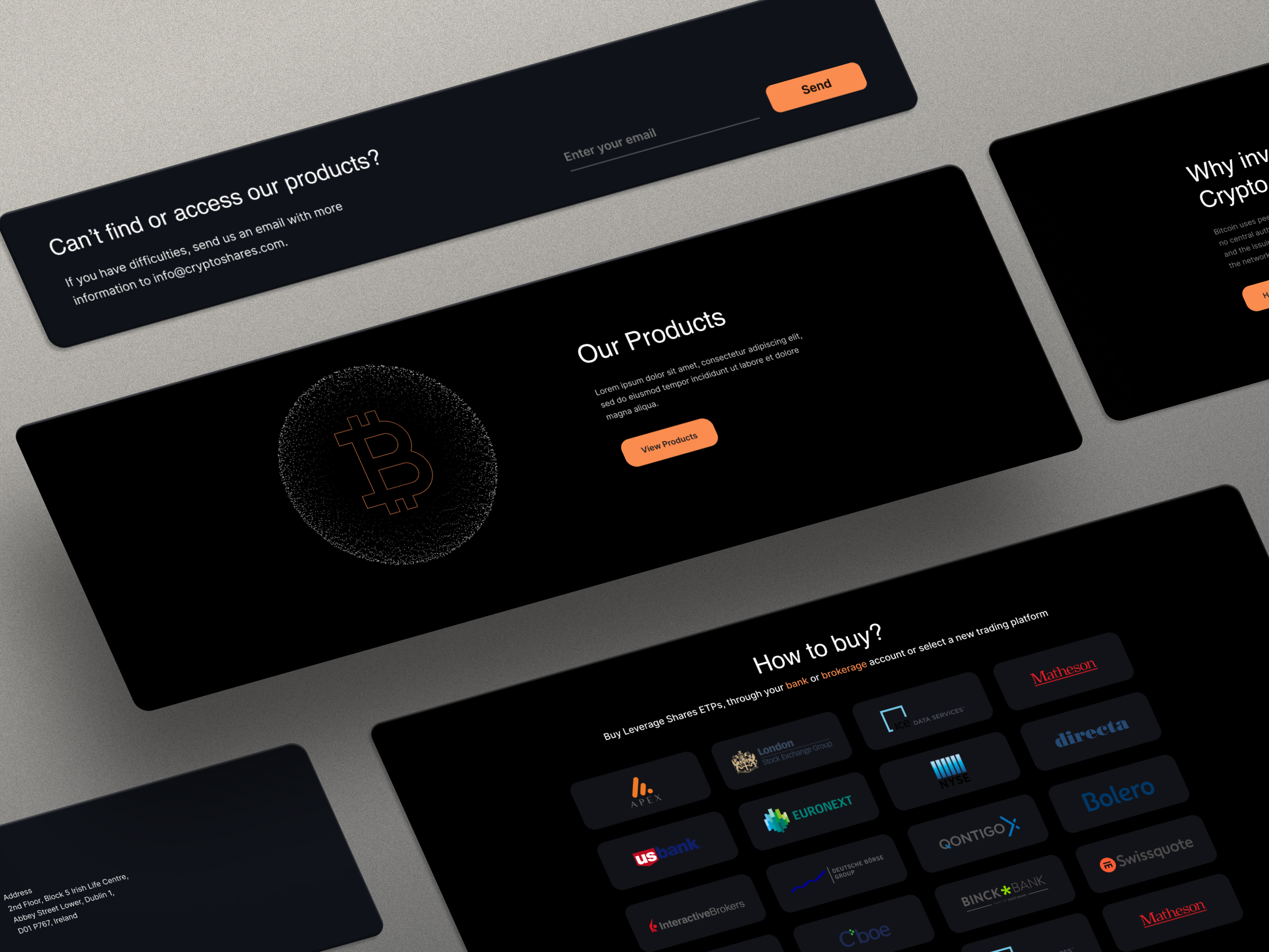 Crypto mockup website