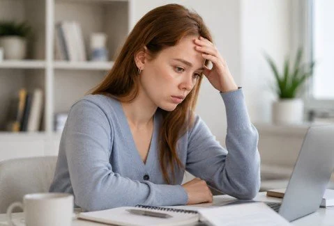 Girl experiencing anxiety