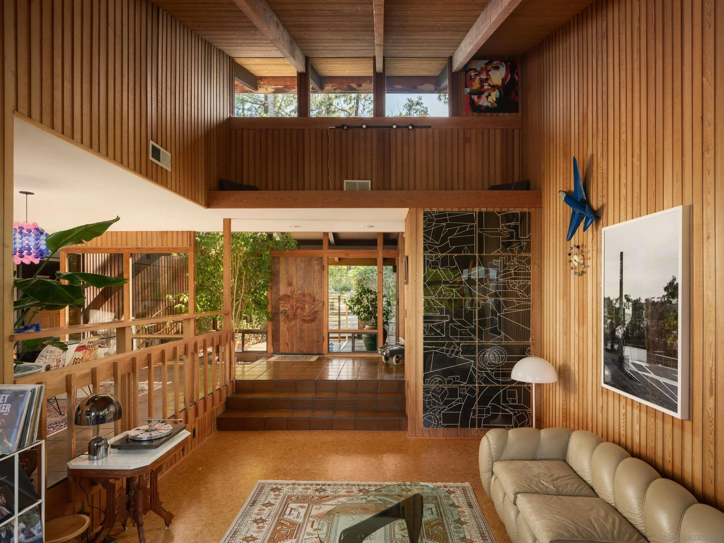  Colin J. Lunt Designed home in Mt. Helix.  Check out the front door by James Hubbell!