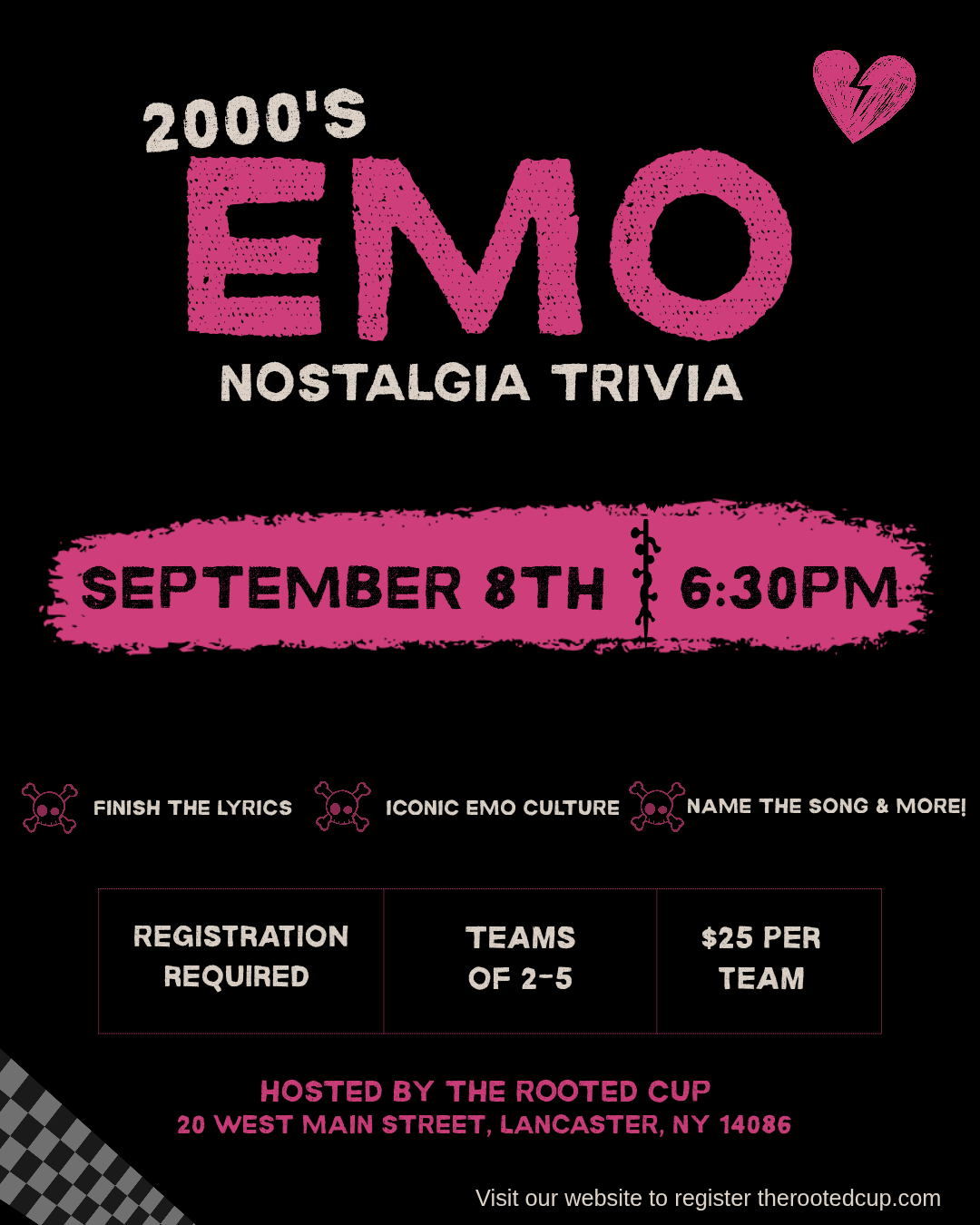 Emo Nostalgia Trivia Night