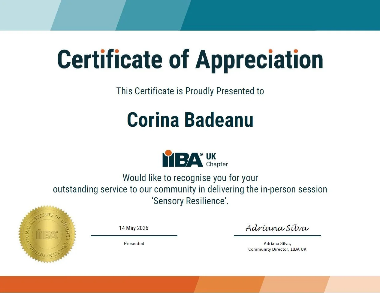 IIBA UK CERTIFICATE OF APPRECIATION.JPG
