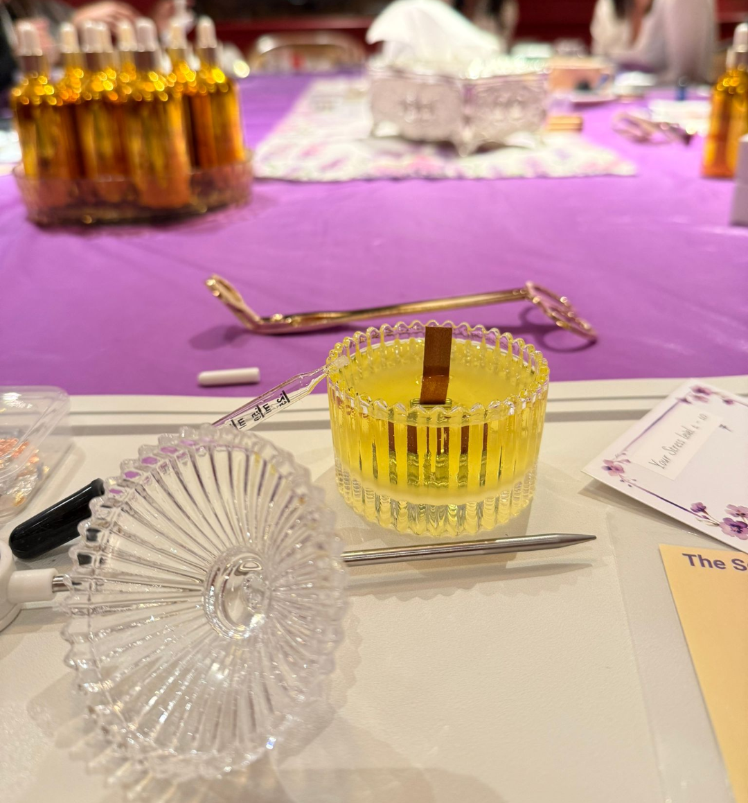 Corporate-wellbeing-candle-making-workshop-London-office