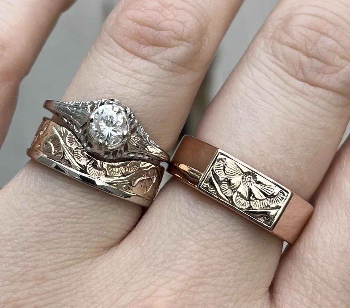 Zoe + Dave (wedding bands)