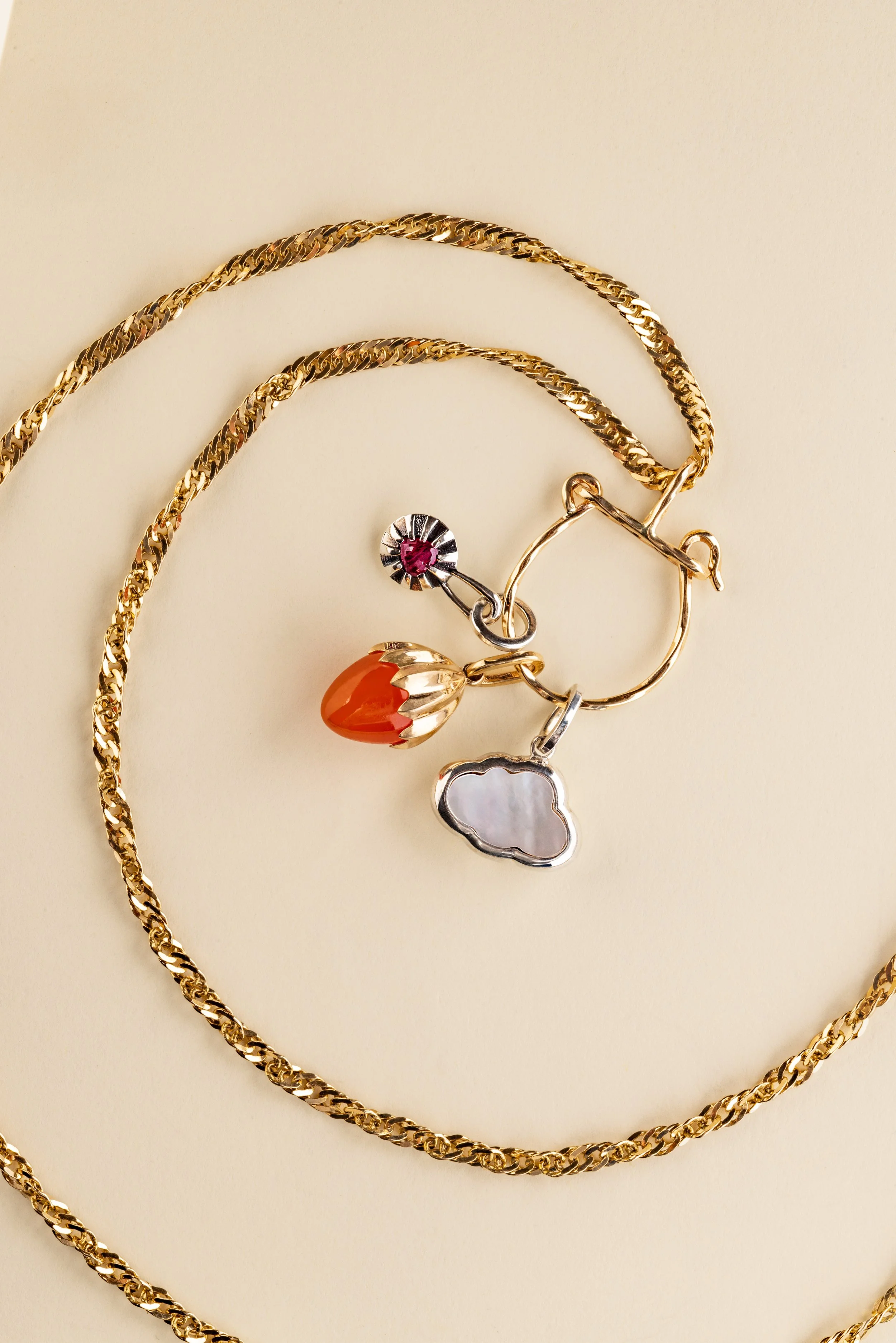 Charm Collector Pendant - 14k Yellow Gold