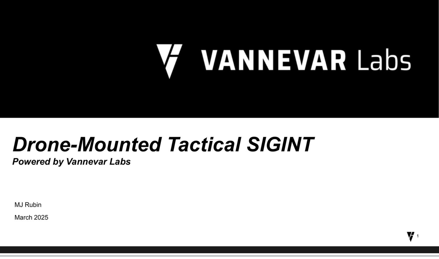 Drone-Mounted SIGINT slide block 1