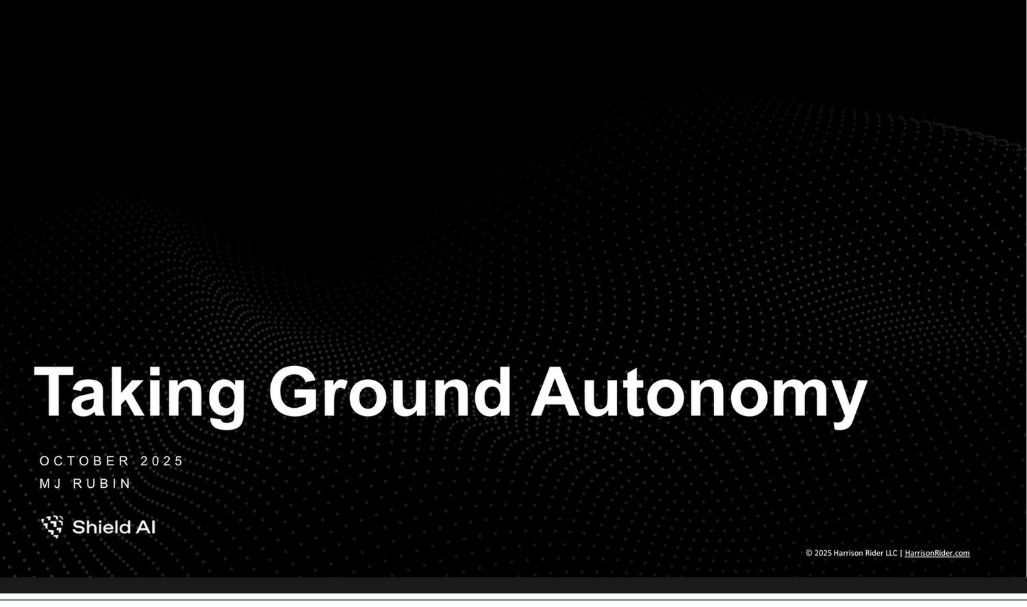 Ground Autonomy slide block 1