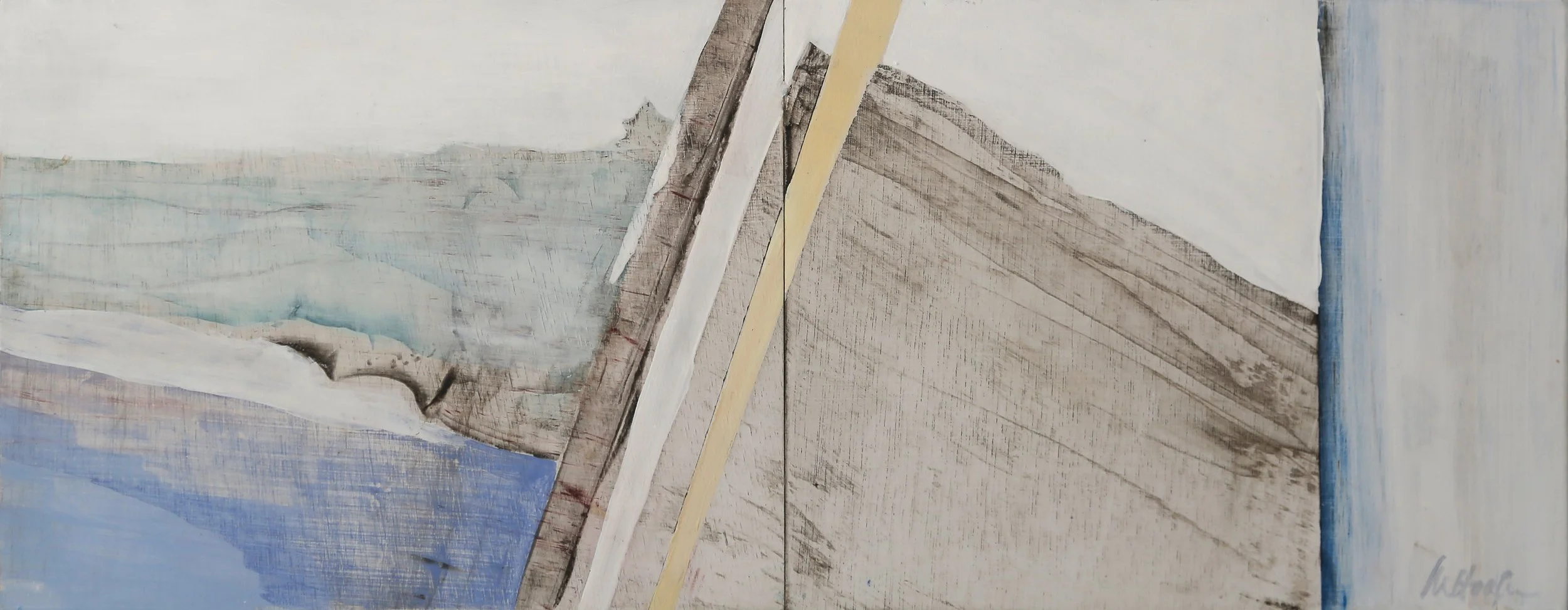 ELEMENTAL - Acylic and pigment on boards 18 x 45.8 cm $720 