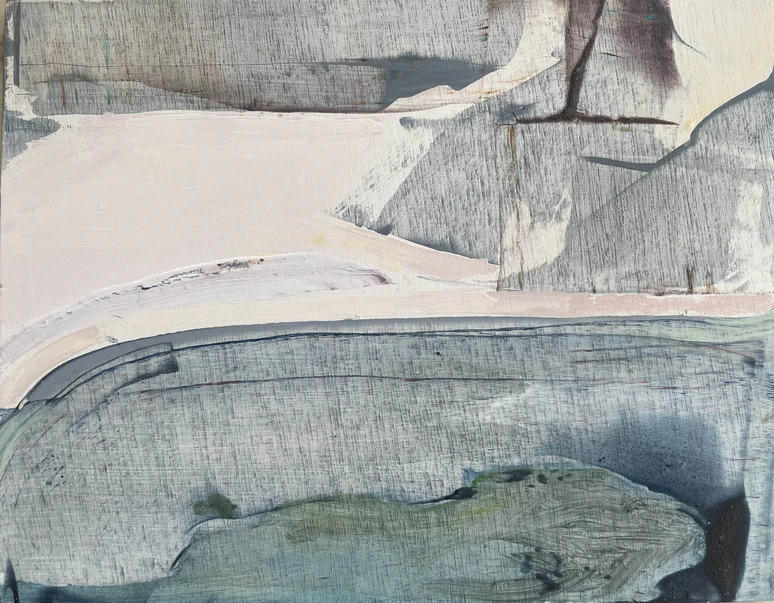 COVE - Acrylic and pigment on board 18 x 23cm $580