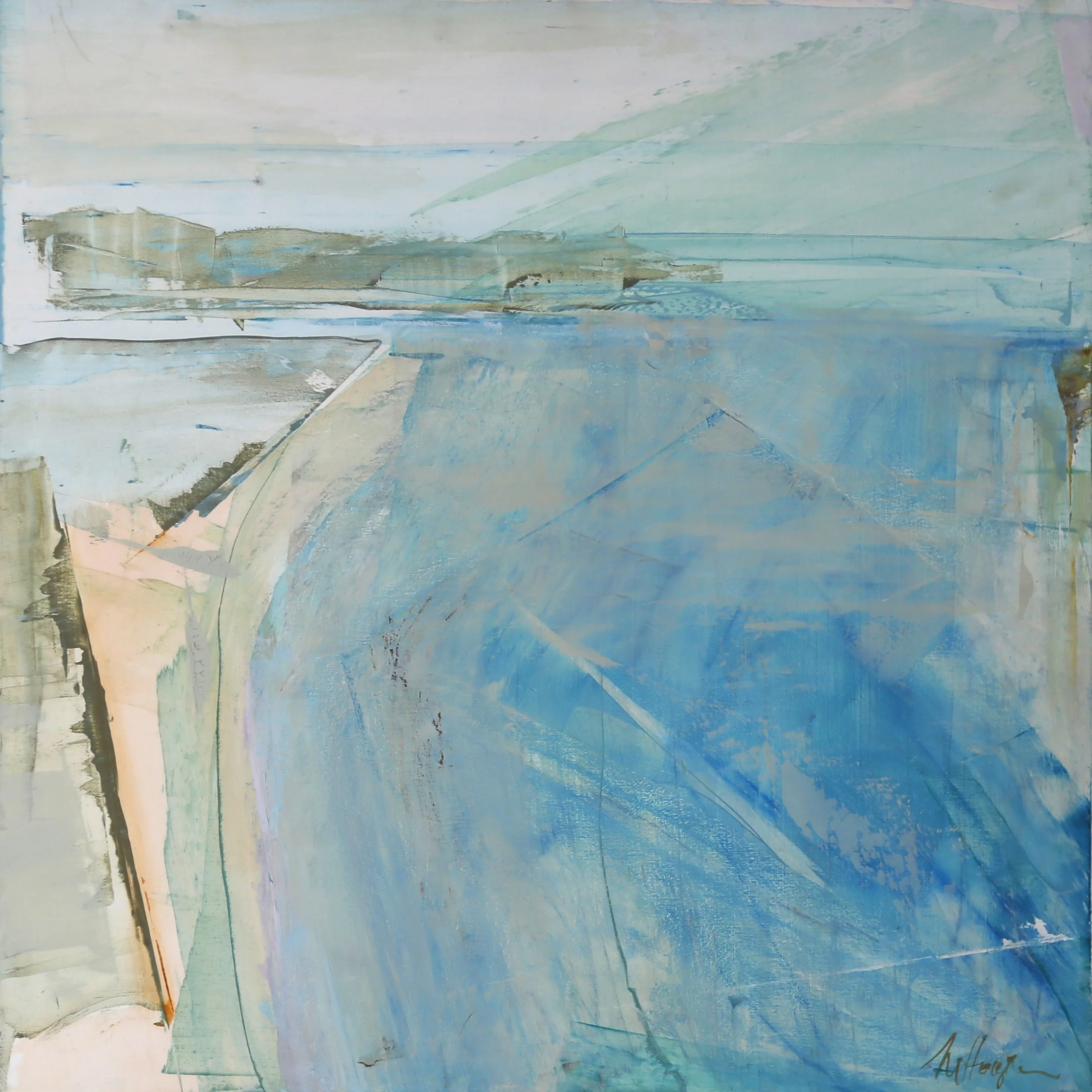 BITHRY Acrylic, pigment and oil on board 50 x 60cm $2250