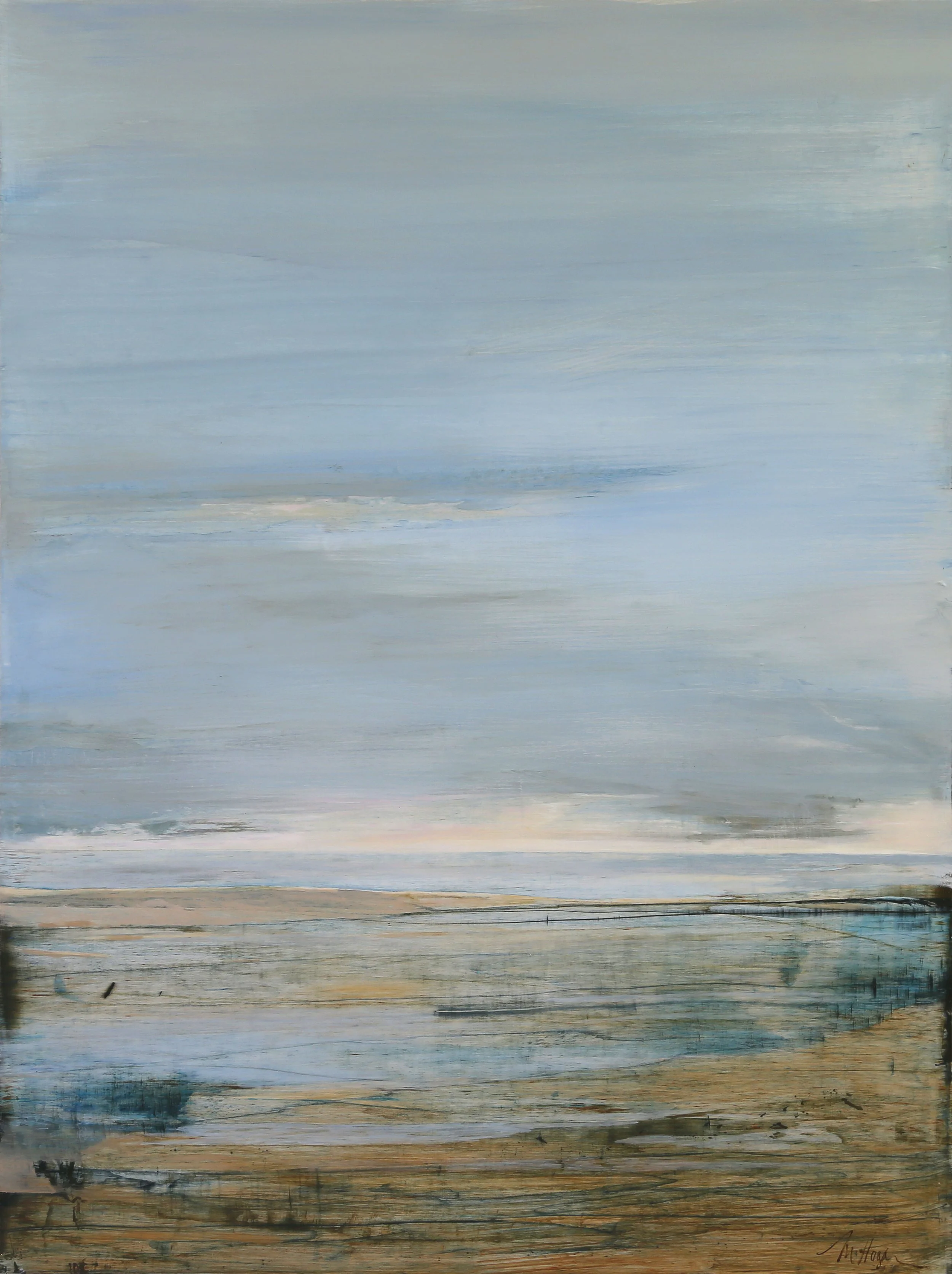 BREATHE – Acrylic, pigment and oil on board 120 x 90cm $4800