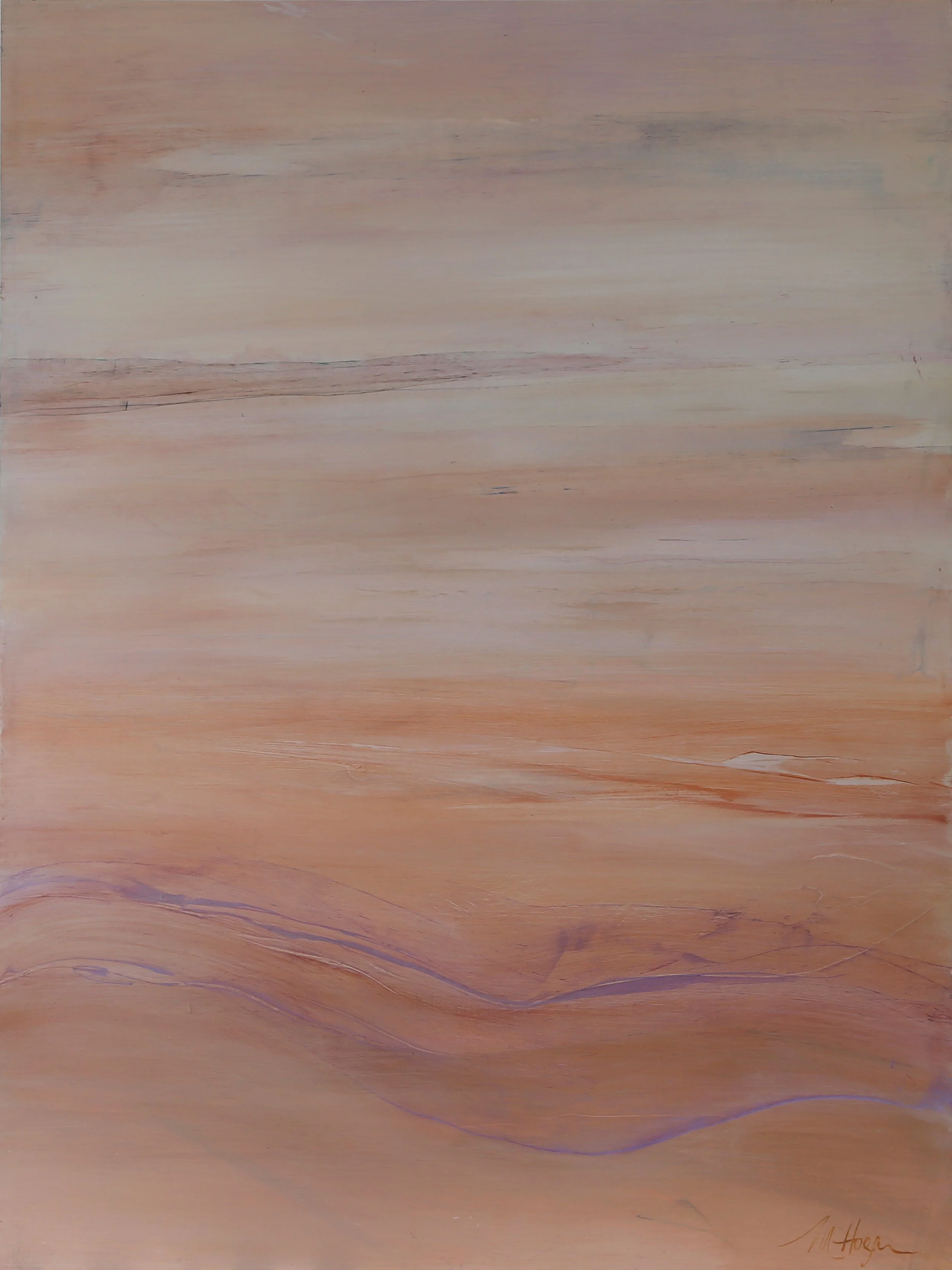 BITHRY EVENING - Acrylic, pigment and oil on board. 120 x 90cm $4800