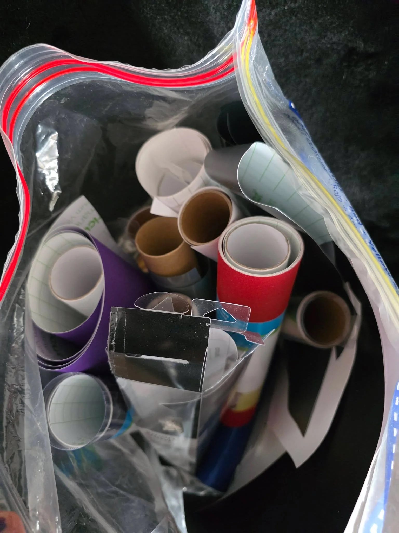 I think I recently talked to someone who loved to cricut. But I can't remember who. 🤷 if you love it and would be interested in a bag of various stickers, iron ons, and more for ~$20, let me know.