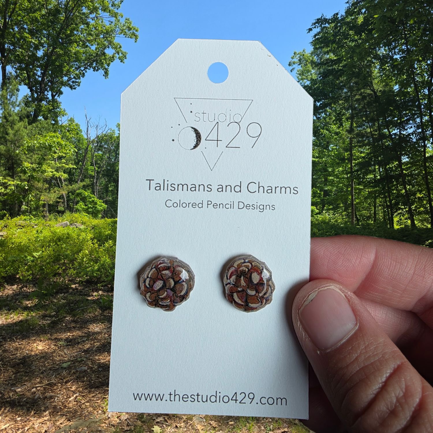 Pinecone Studs
