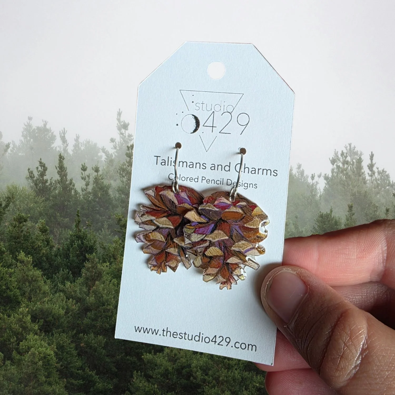 Pinecone Earrings