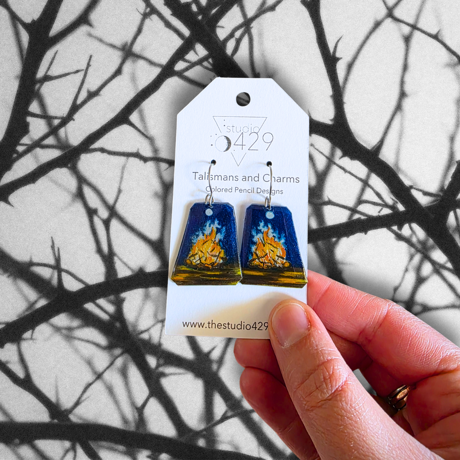 New Year Bonfire Earrings