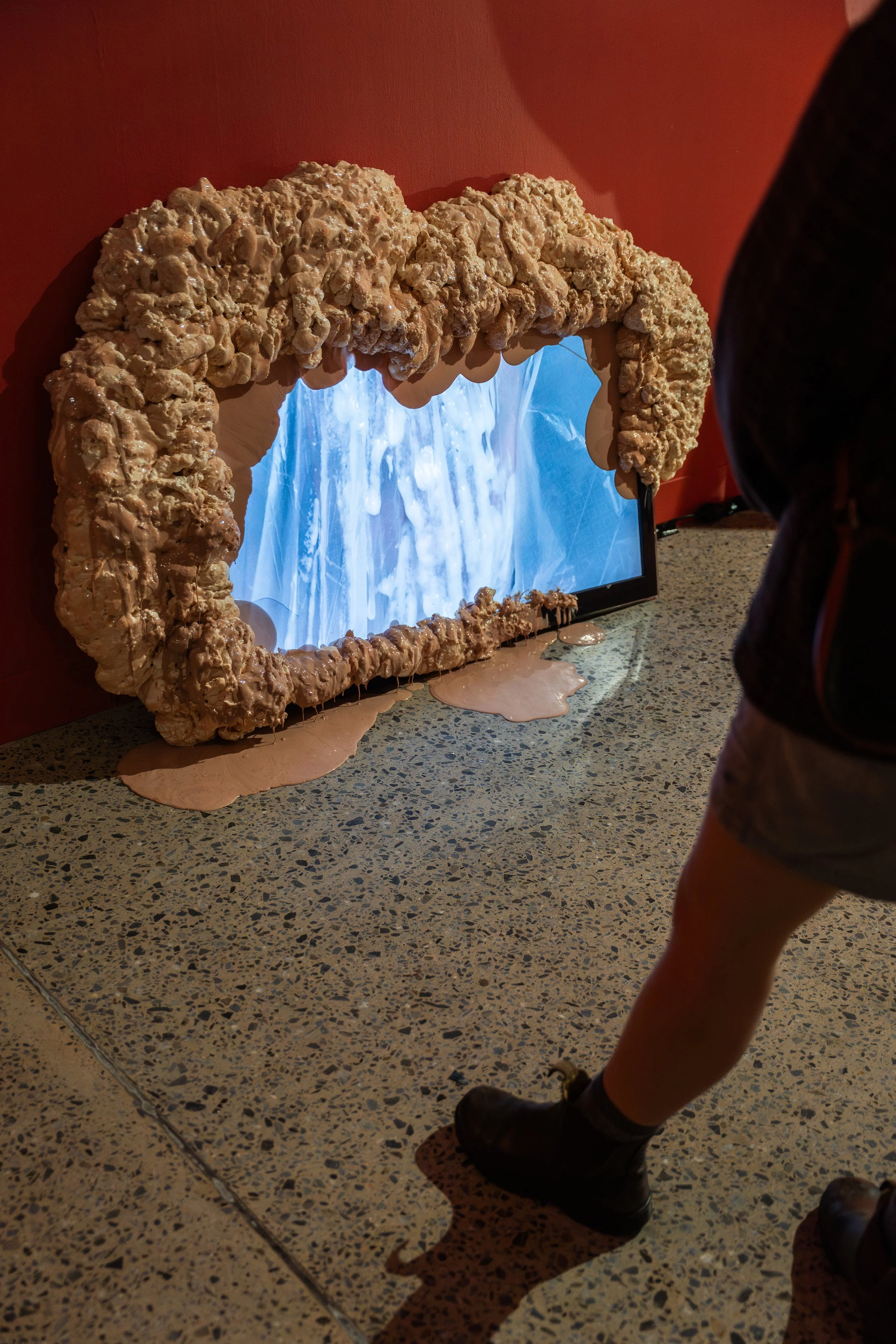 Opening Celebrations: 'Anarchive: Gut-feeling' (2026), event documentation, Adelaide Contemporary Experimental. Photography by Lana Adams.