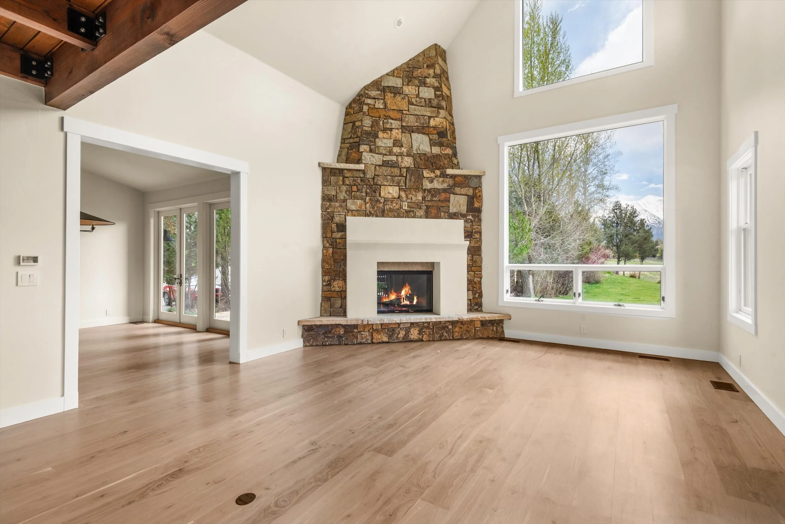 A complete transformation of a dated golf course residence, this renovation brought new life to the home through timeless design and exceptional craftsmanship. Highlights include a fully remodeled kitchen, five renovated bathrooms, custom-finished wa
