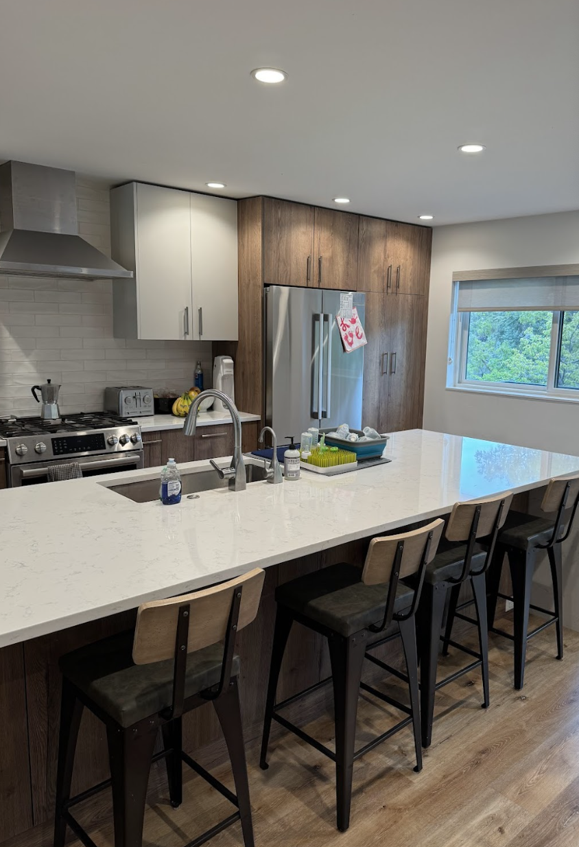 This Basalt home underwent a stunning transformation, blending elevated design with everyday comfort. The remodel included a full kitchen redesign with modern fixtures and finishes, all-new flooring throughout, custom railings for a refined architect