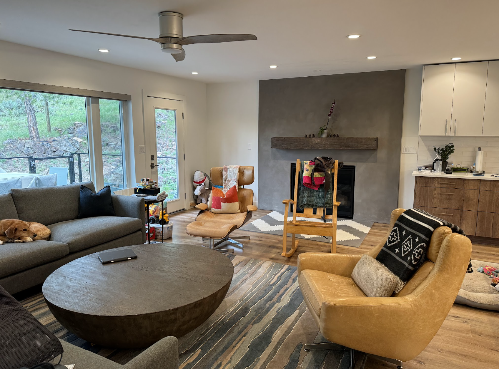 This Basalt home underwent a stunning transformation, blending elevated design with everyday comfort. The remodel included a full kitchen redesign with modern fixtures and finishes, all-new flooring throughout, custom railings for a refined architect