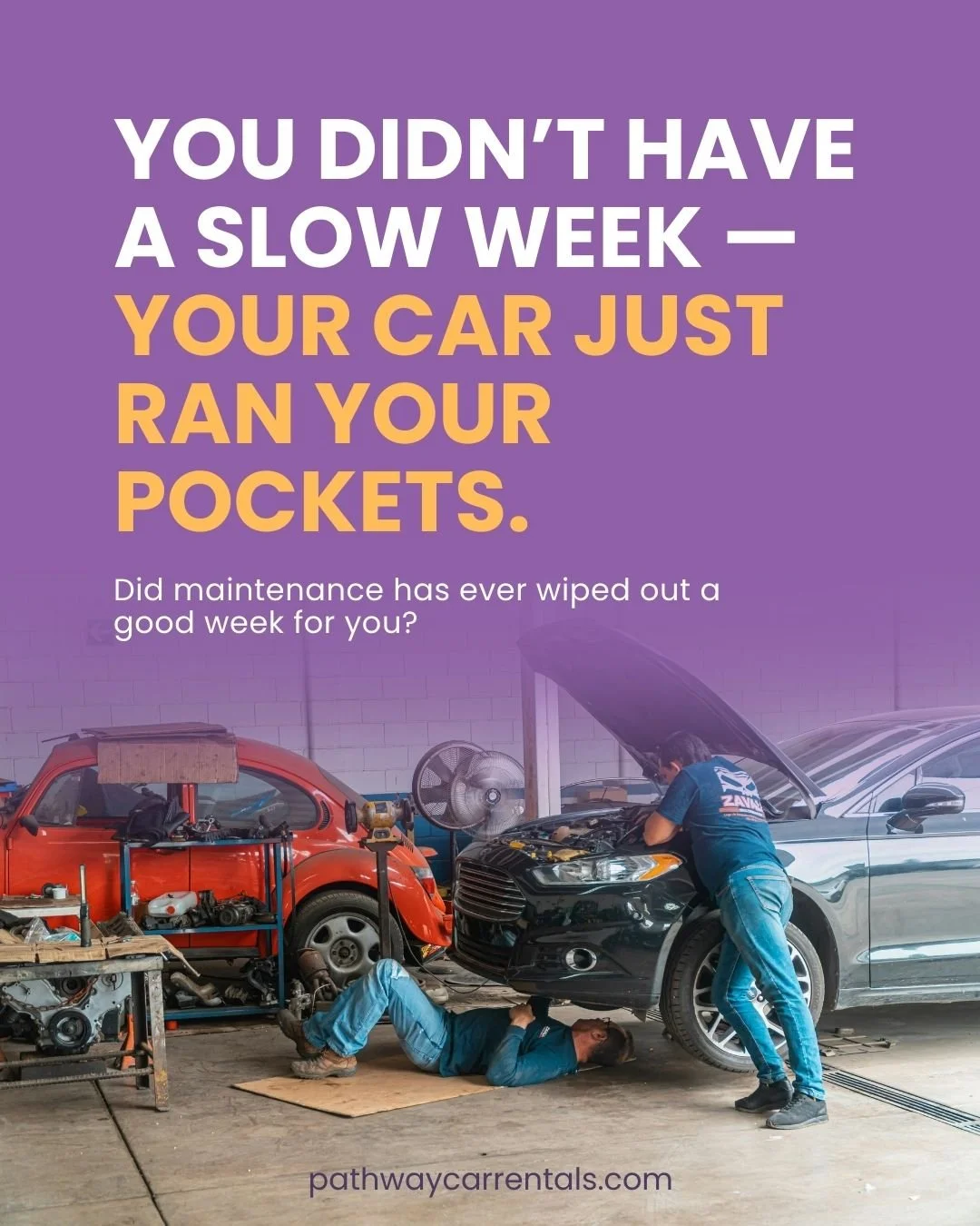 You didn&rsquo;t have a slow week &mdash; your car just ran your pockets.

One repair.
One check engine light.
One &ldquo;I&rsquo;ll handle it next week&rdquo; bill&hellip;

&hellip;and suddenly that whole week of driving disappears.

That&rsquo;s th