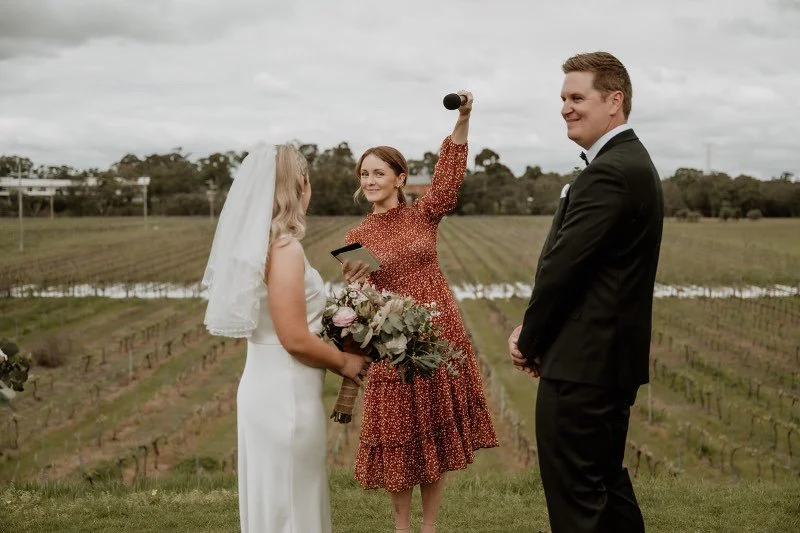 Intimate elopement ceremony by marriage celebrant Gathered by Shanda