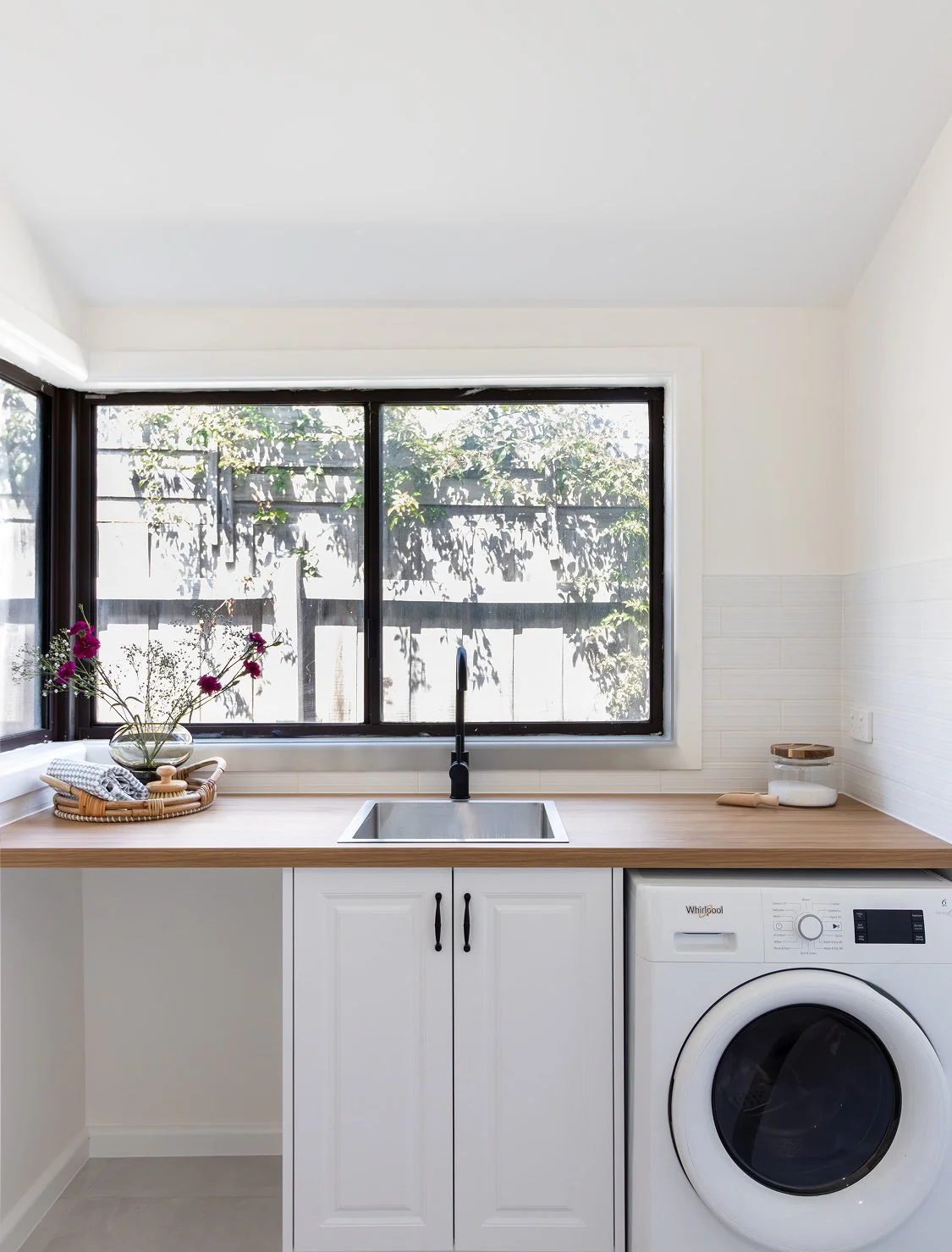 Modern laundry renovation Melbourne.