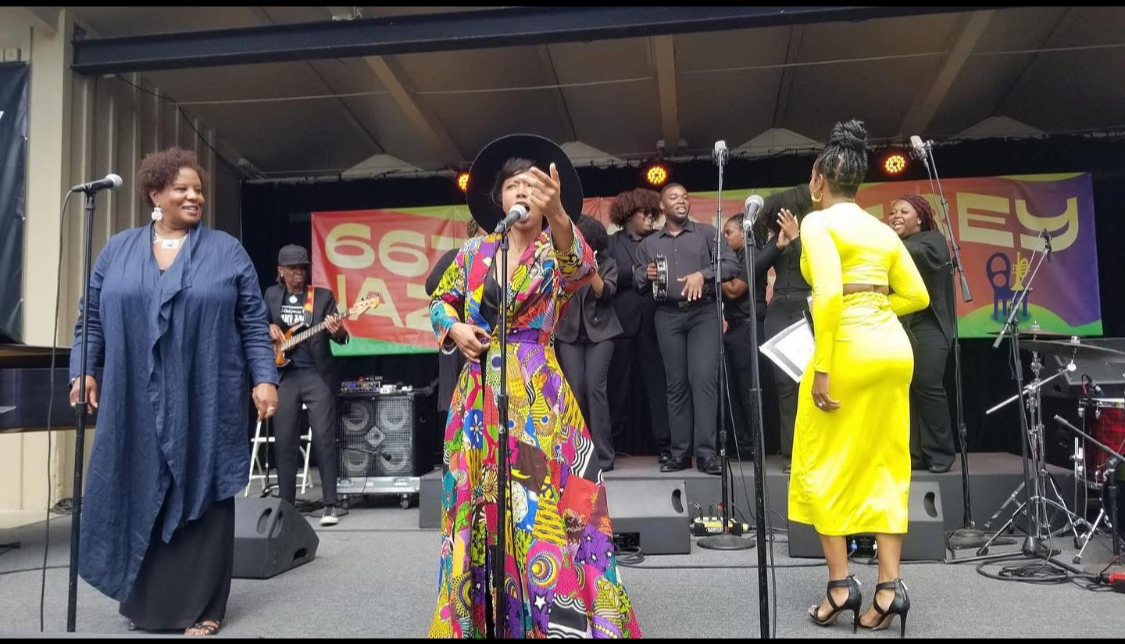 At Monterey Jazz Festival with Tammy Hall, 2023