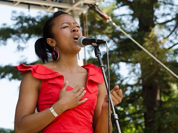 At the Oakland Jazz Festival, 2014