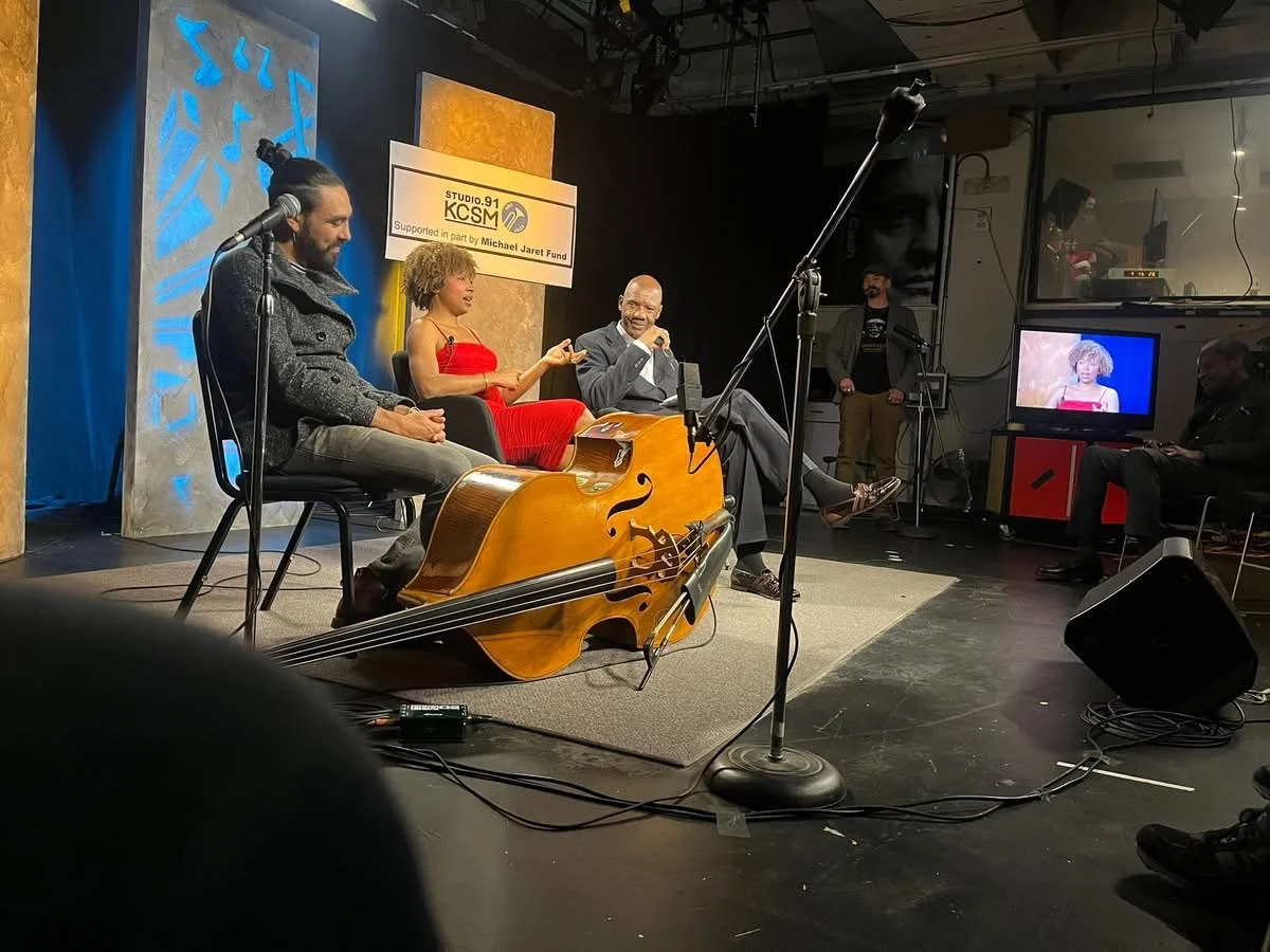 At KCSM filming, 2025