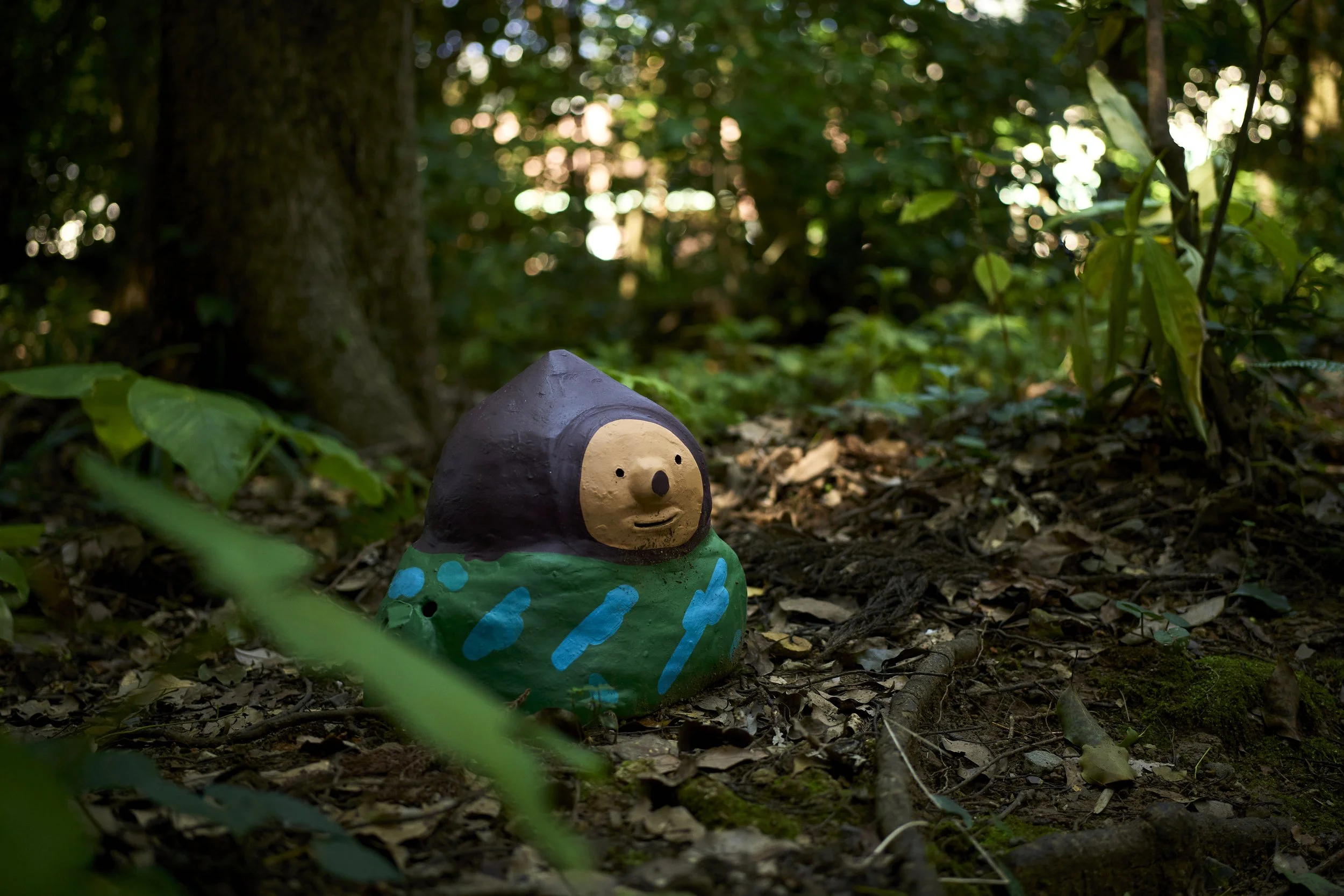 A ceramic sculpture by Japan based artist Chris Romero for the Miare Art Festival.