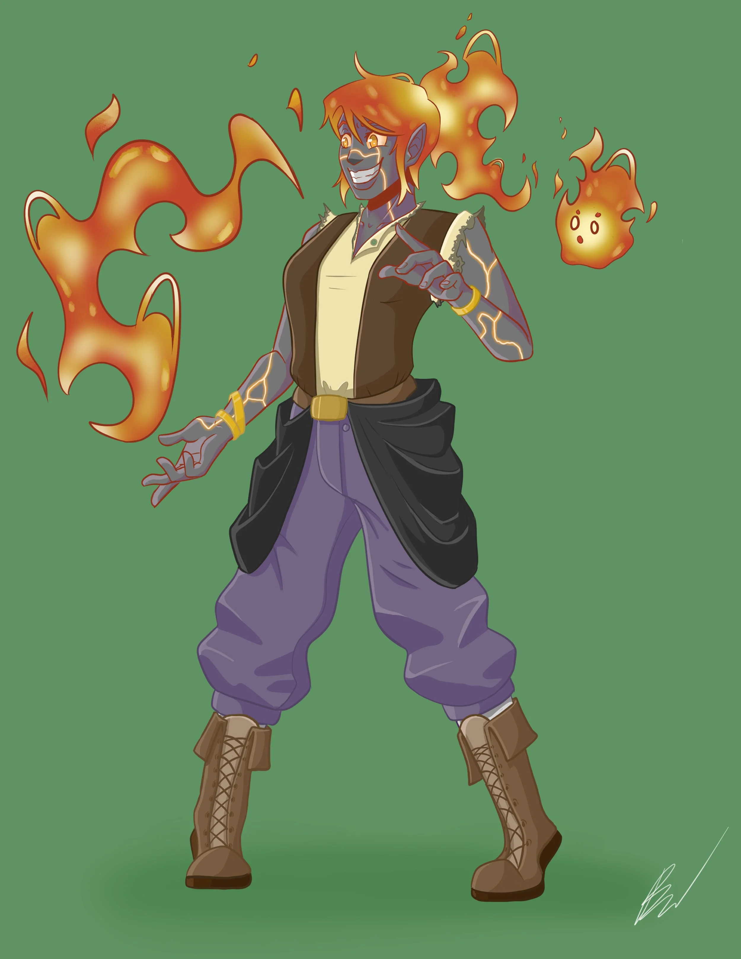 Scrapped Fire Character