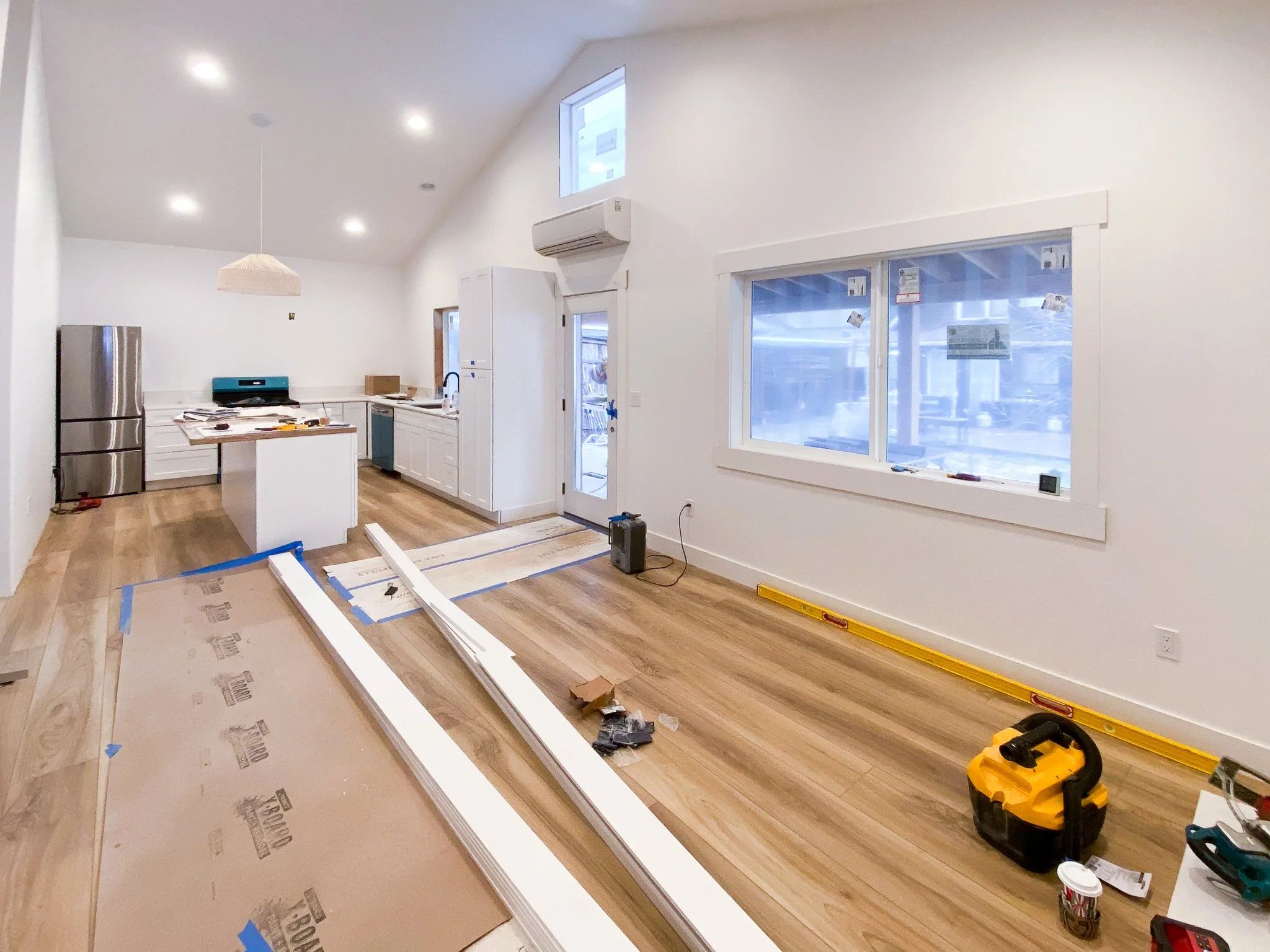 drywall hang tape and texture project in Couer d'Alene, ID
