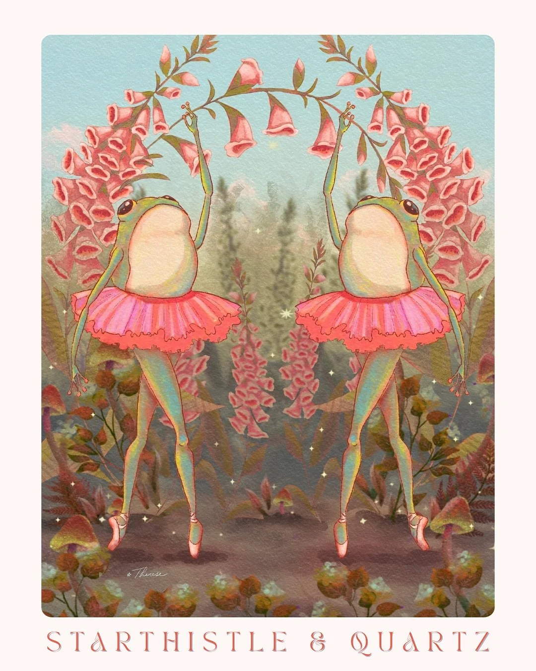 Week 4 of the #botanicalbeasties2025 challenge and I chose frog + foxglove. This one took longer than expected but I think I&rsquo;m happy with the final results. 

Thank you to all the amazing hosts of this challenge! I wanted to do every single pro