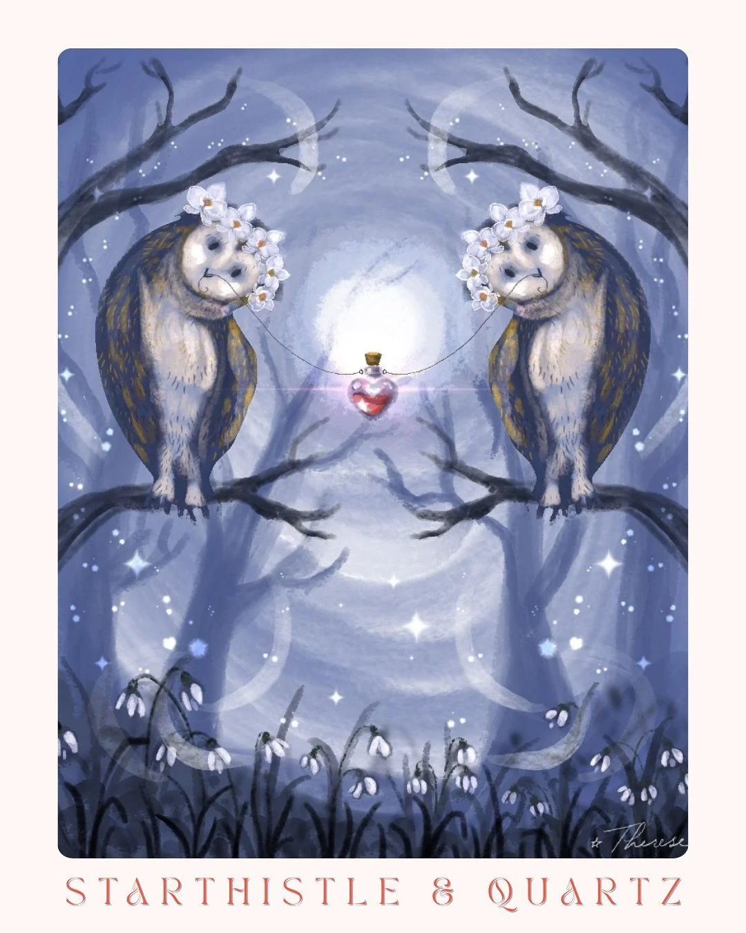 There are so many challenges that I want to be a part of right now so I decided to combine prompts to make that possible 😃
Here I have combined &ldquo;snowdrop&rdquo; from #bloomtober hosted by @thepigeonletters 
&ldquo;Orchid&rdquo; and &ldquo;trin