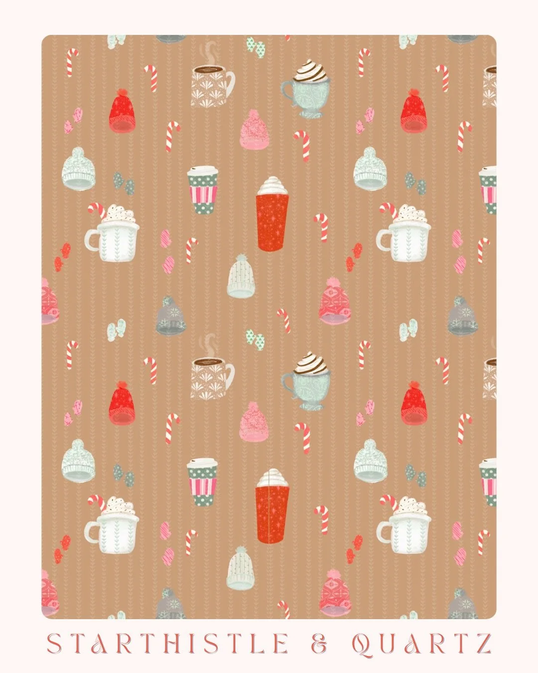 &ldquo;Cozy + Cocoa&rdquo; for #frostyandfestive2025 

I went with a small motif of knitted hats, tiny mittens and all of the ways you can enjoy some cocoa. 💖

Thank you to the hosts:
@roymeister 
@heyalissandra 
@snippetsofwhimsy 
@jenprocreates 
@