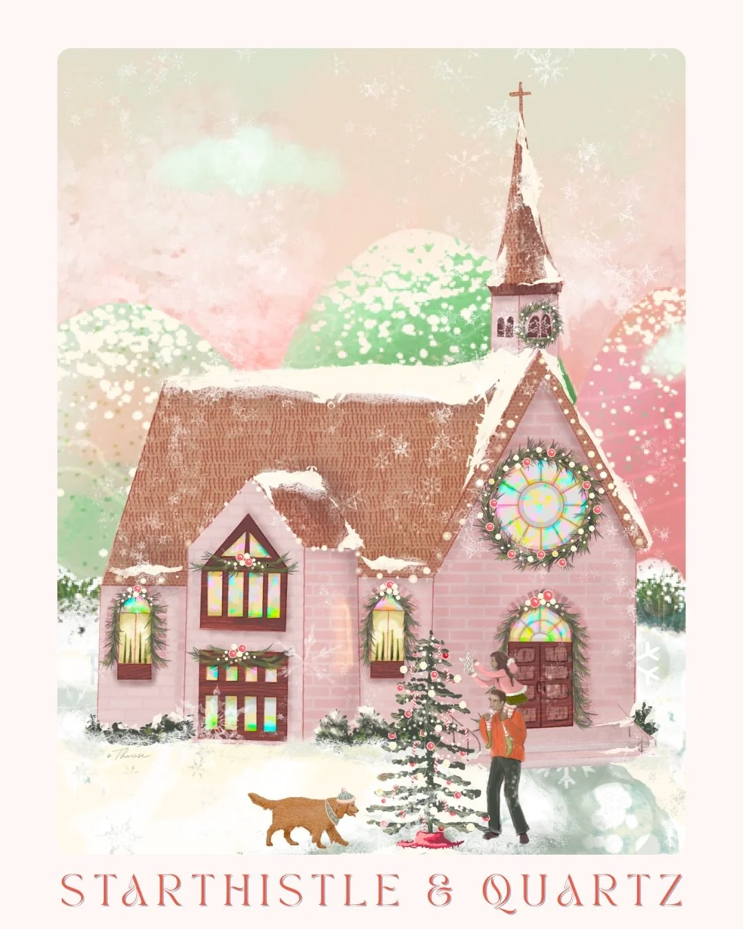 Here&rsquo;s my candlelit chapel for #tinseltown2025 With every building I create I can&rsquo;t wait to see the whole village come together!! Working on my post office next. 💖

Thank you to the hosts:

@jillian.nichole.illustration @daniellechandler