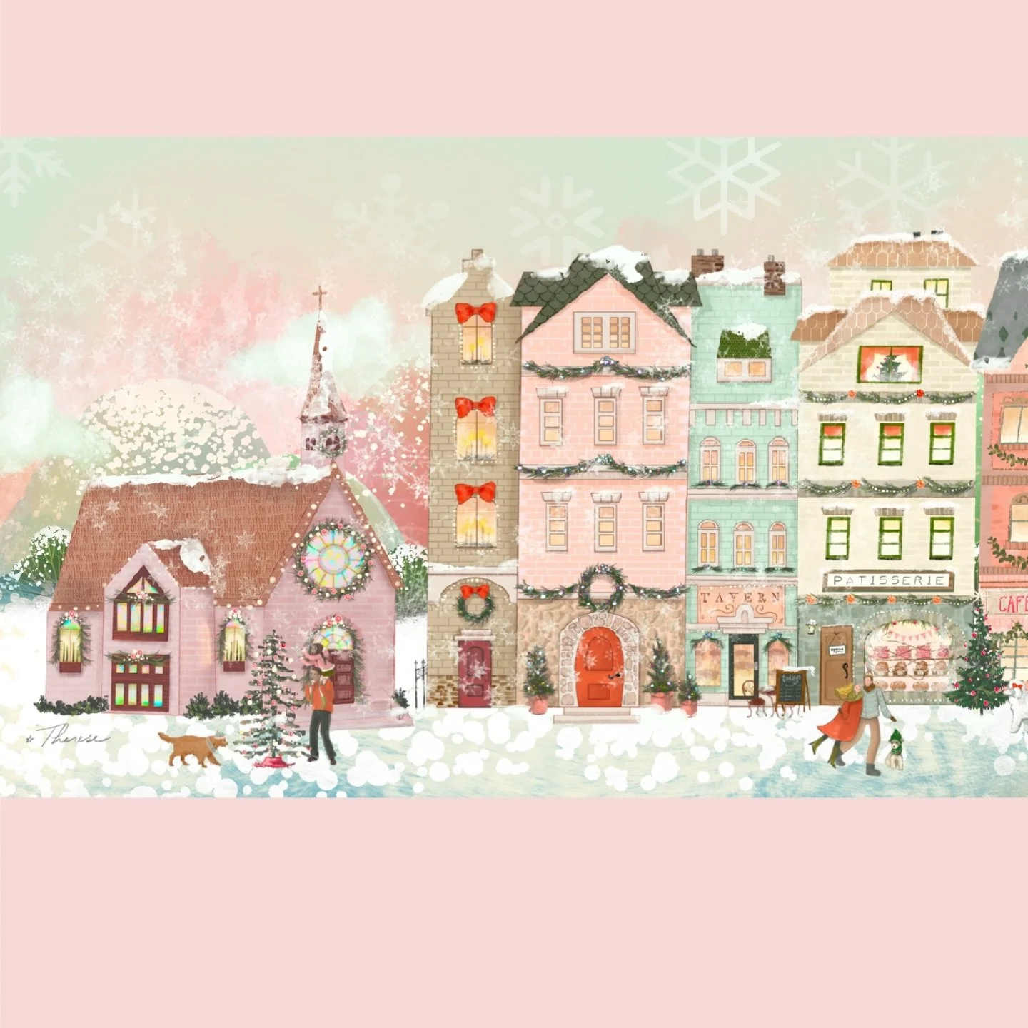 Welcome to Gumdrop Village in #tinseltown2025 This village is inspired by the many walks my husband and I would go on through Park Slope in Brooklyn. Walking to the bookstore brings back a lot of happy memories 🥰

Thank you and Merry Christmas to th