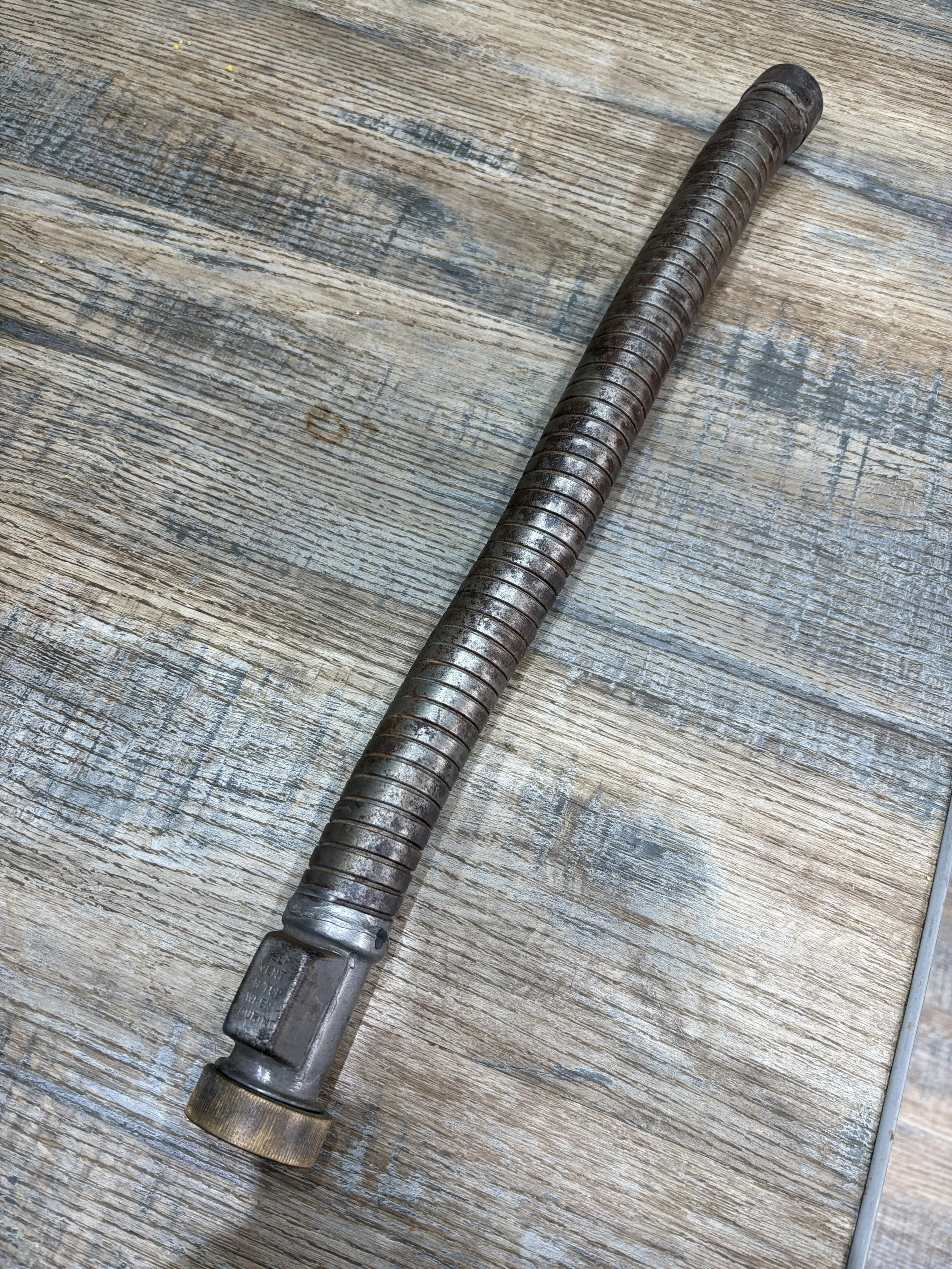 Flexi Fuel Can Spout. On EBAY for ShedArt-79