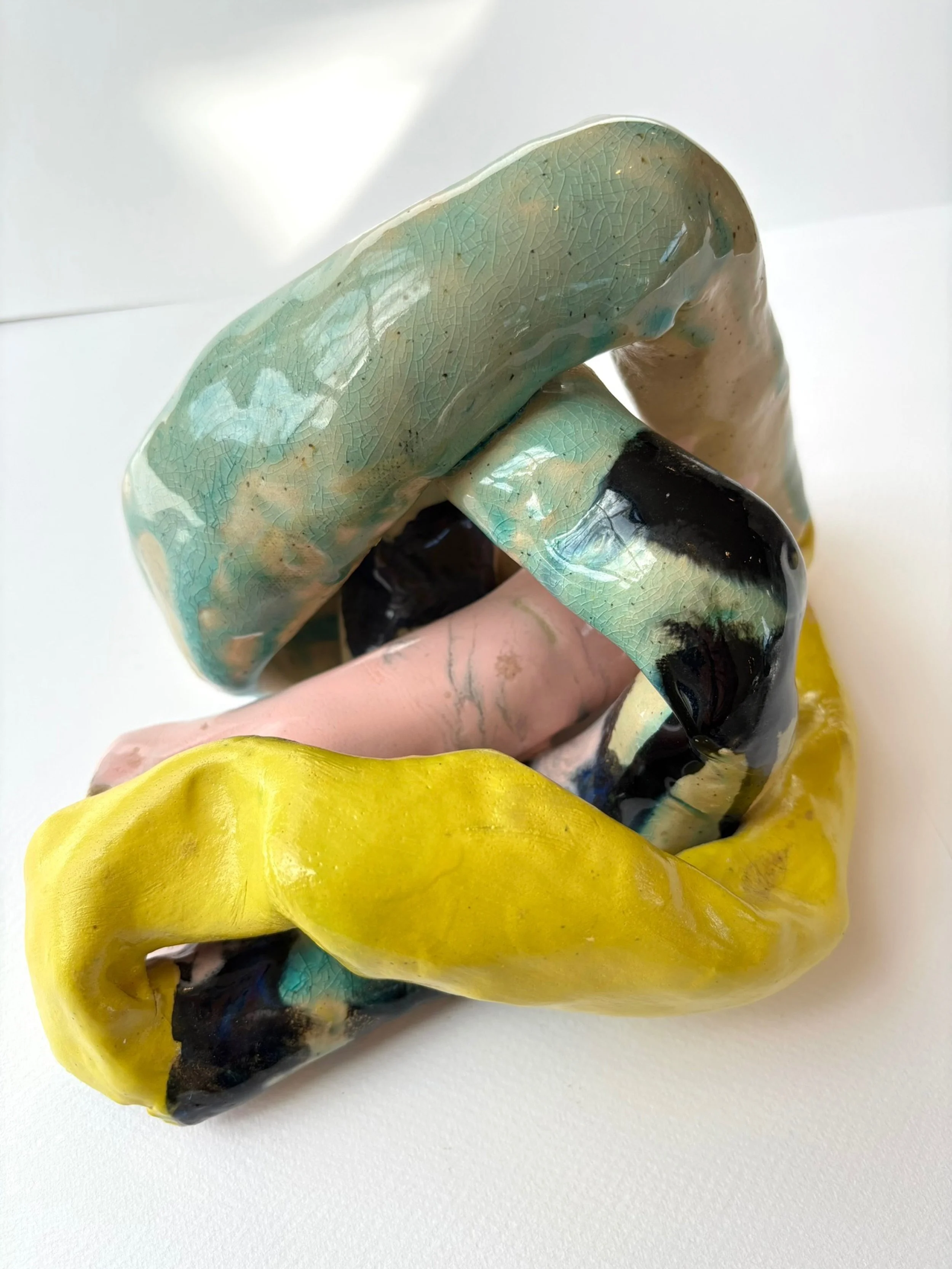 nz art, nz ceramics, synapse, feminist art, feminine art, mind-body, sculpture, art about our body, colouful art